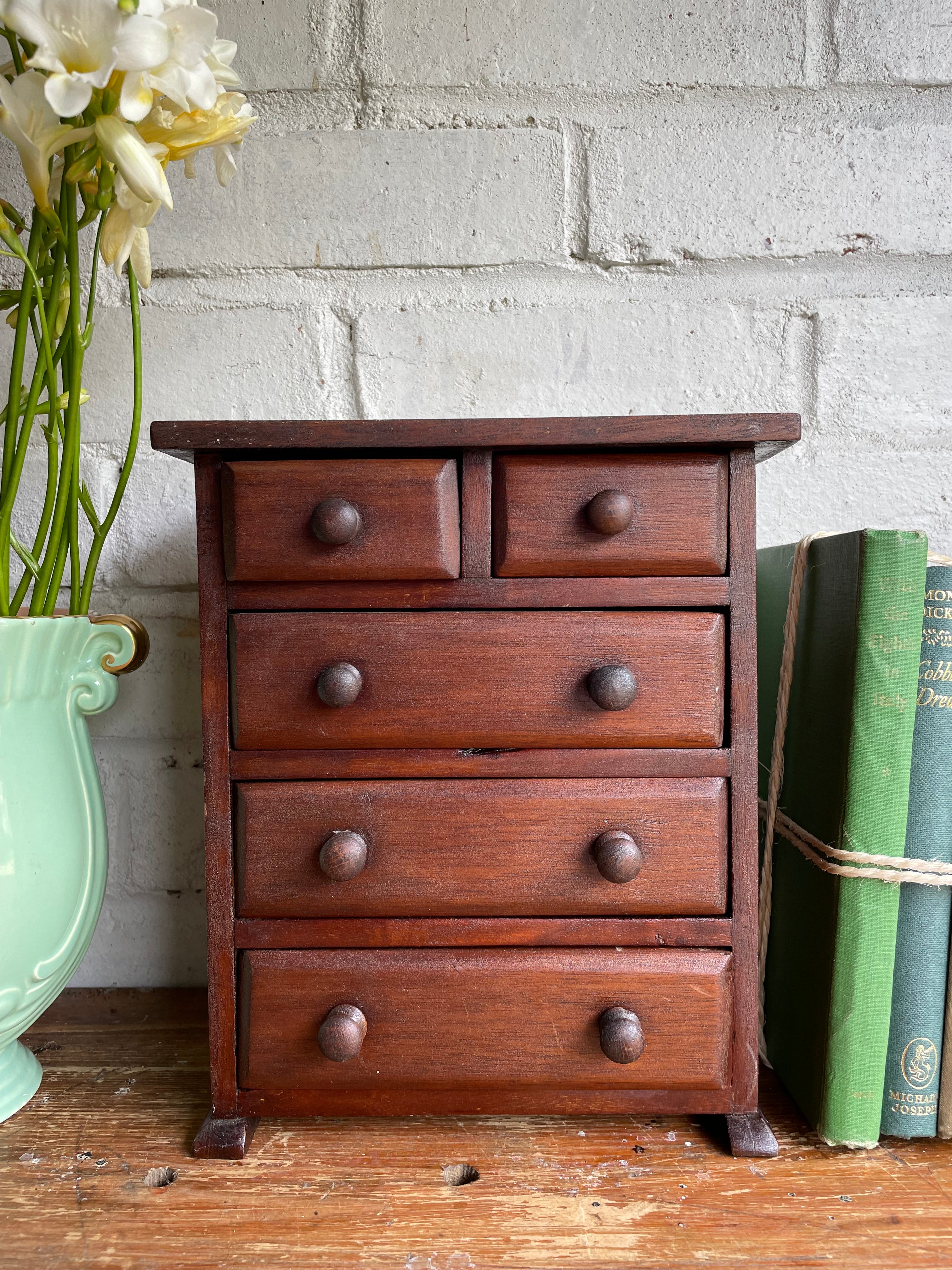 Small Antique Desktop Drawers