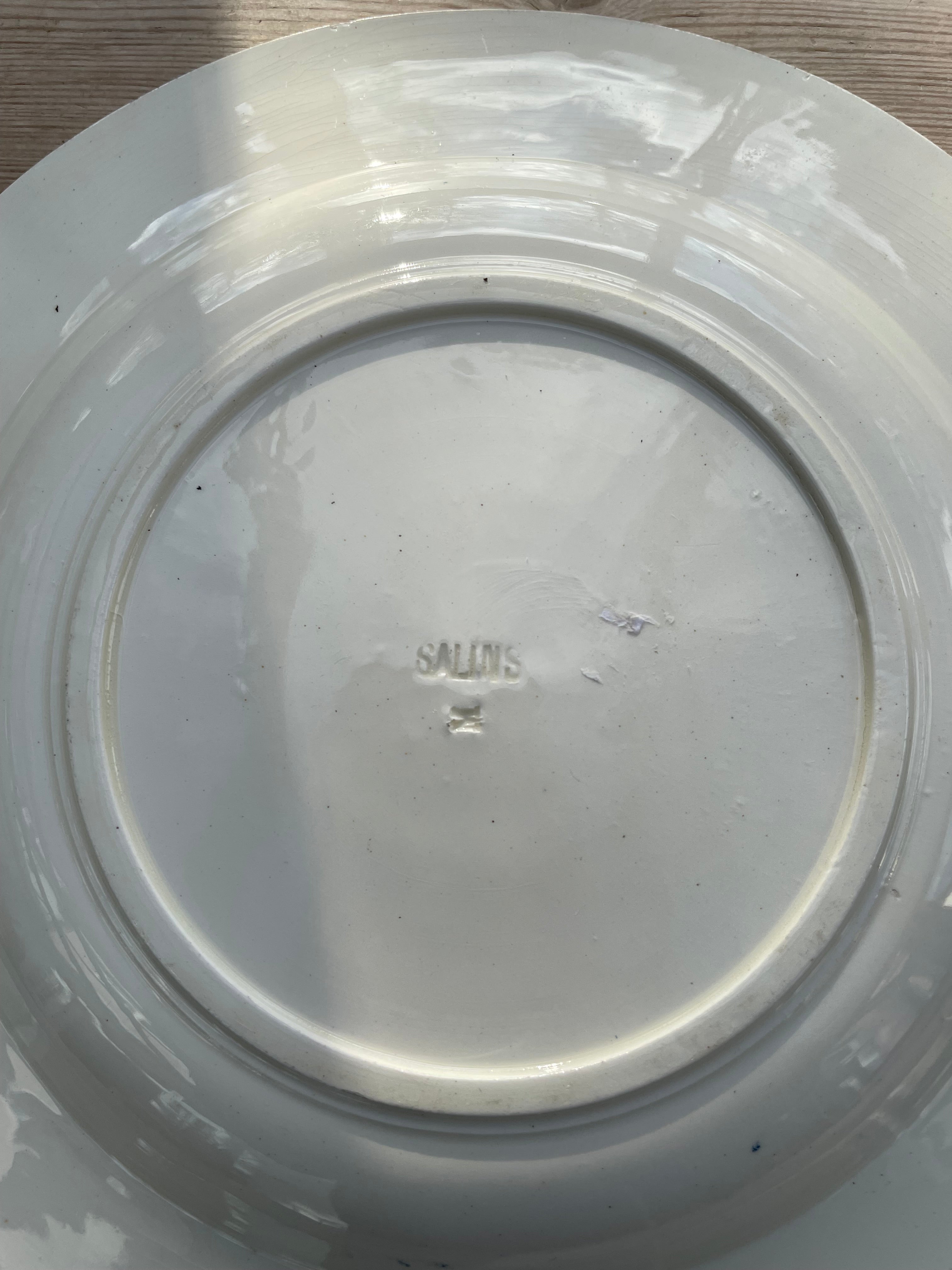Antique French “Salins” Plate