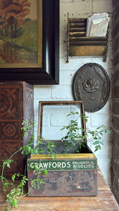 Rose Revealed: 19th Century Wood, Iron and Resin Plaque