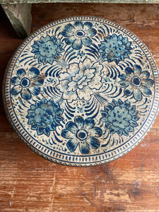 Early 1900s French Floral Tin
