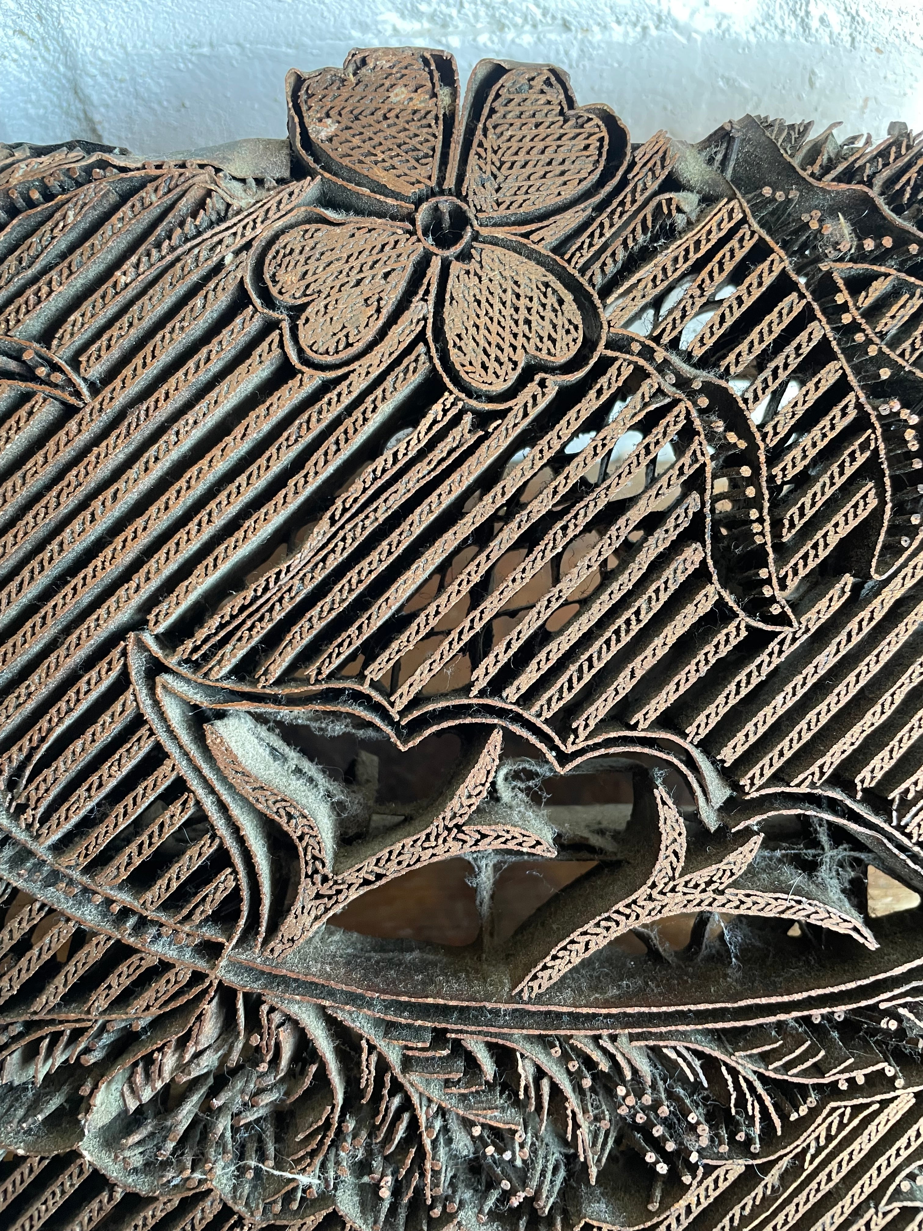 Antique Copper Textile Printing Block