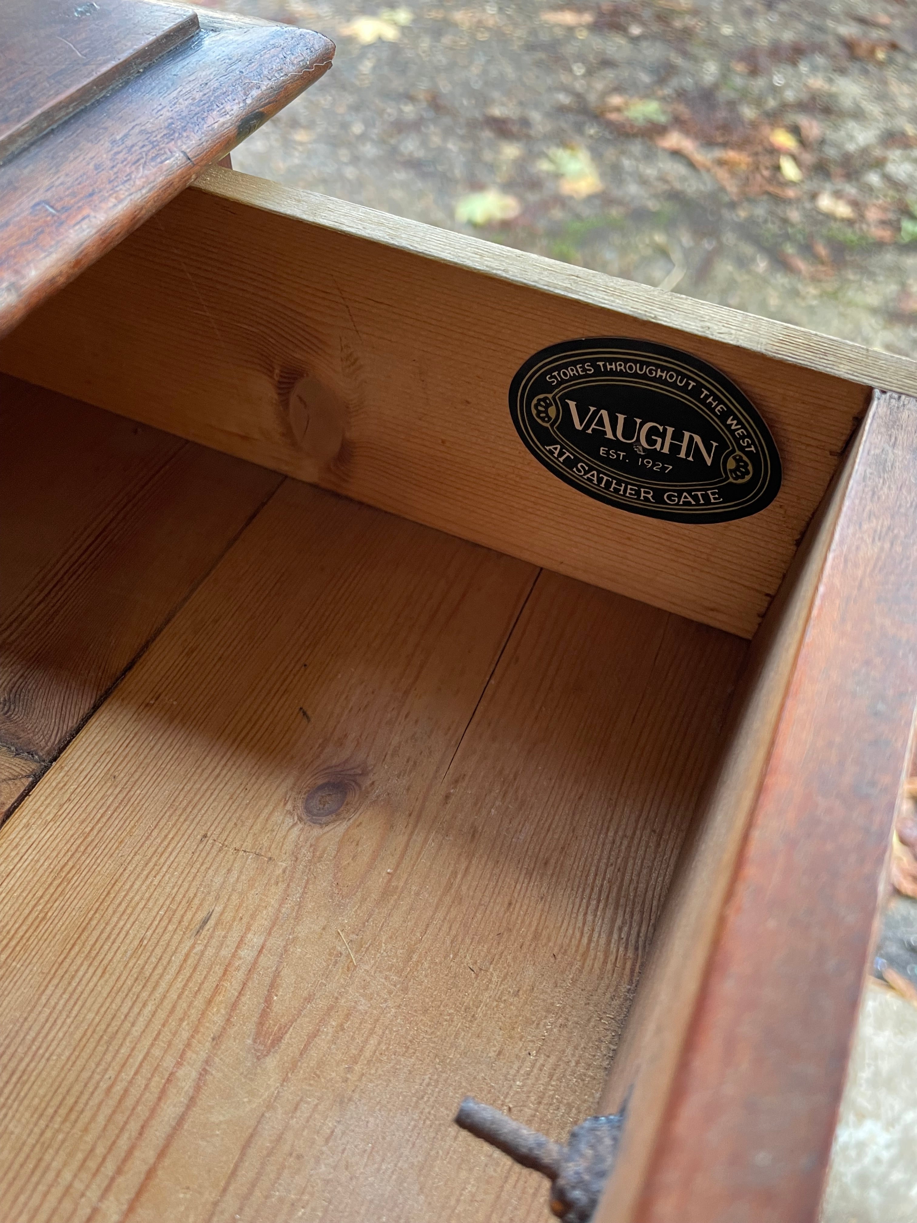 UK only delivery. 1930s American Tabletop Drawers with Brass Handles. Were £100 now £65 at checkout