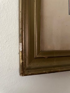 Pair of 1800s Framed Theatrical Coloured Lithographs