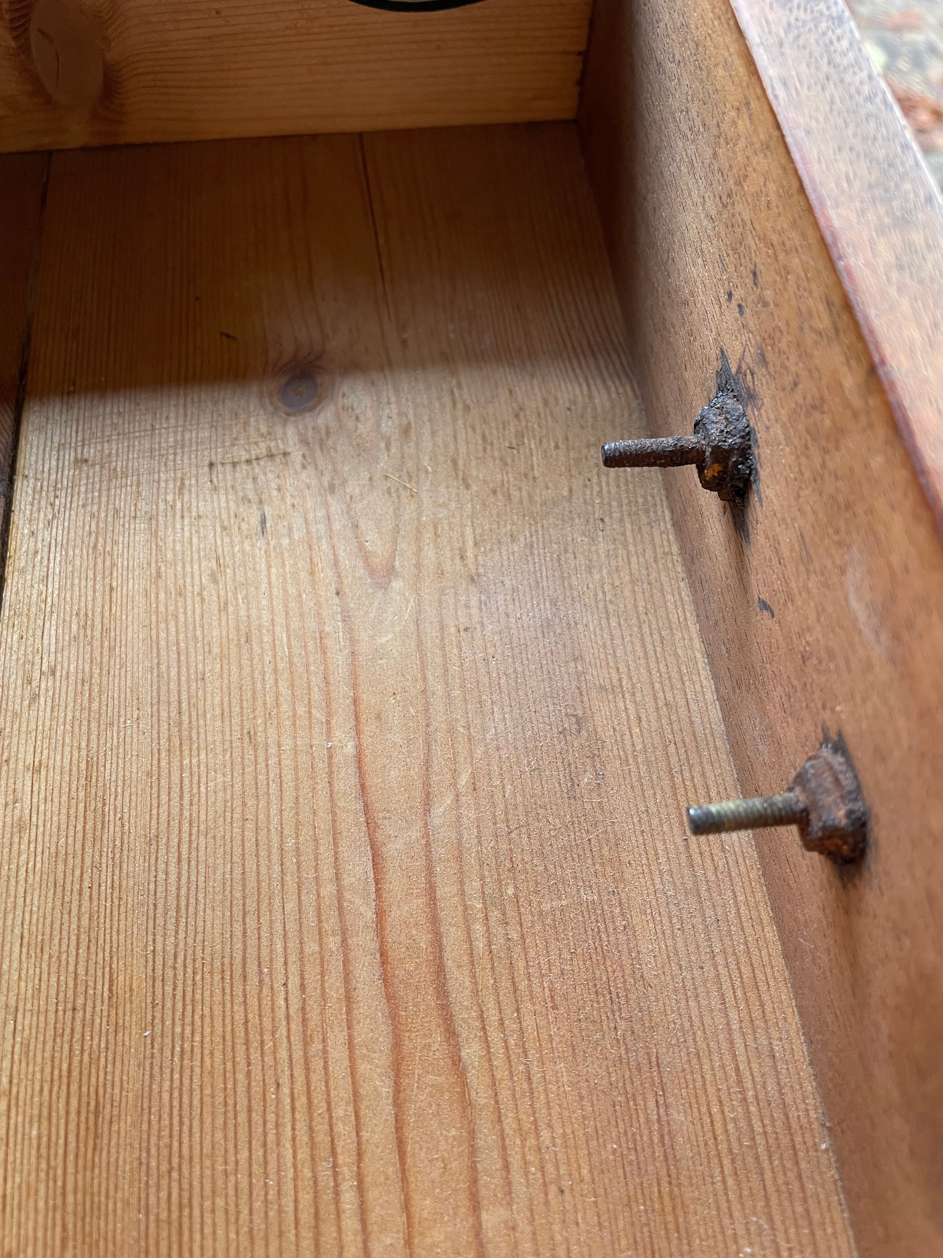 UK only delivery. 1930s American Tabletop Drawers with Brass Handles. Were £100 now £65 at checkout