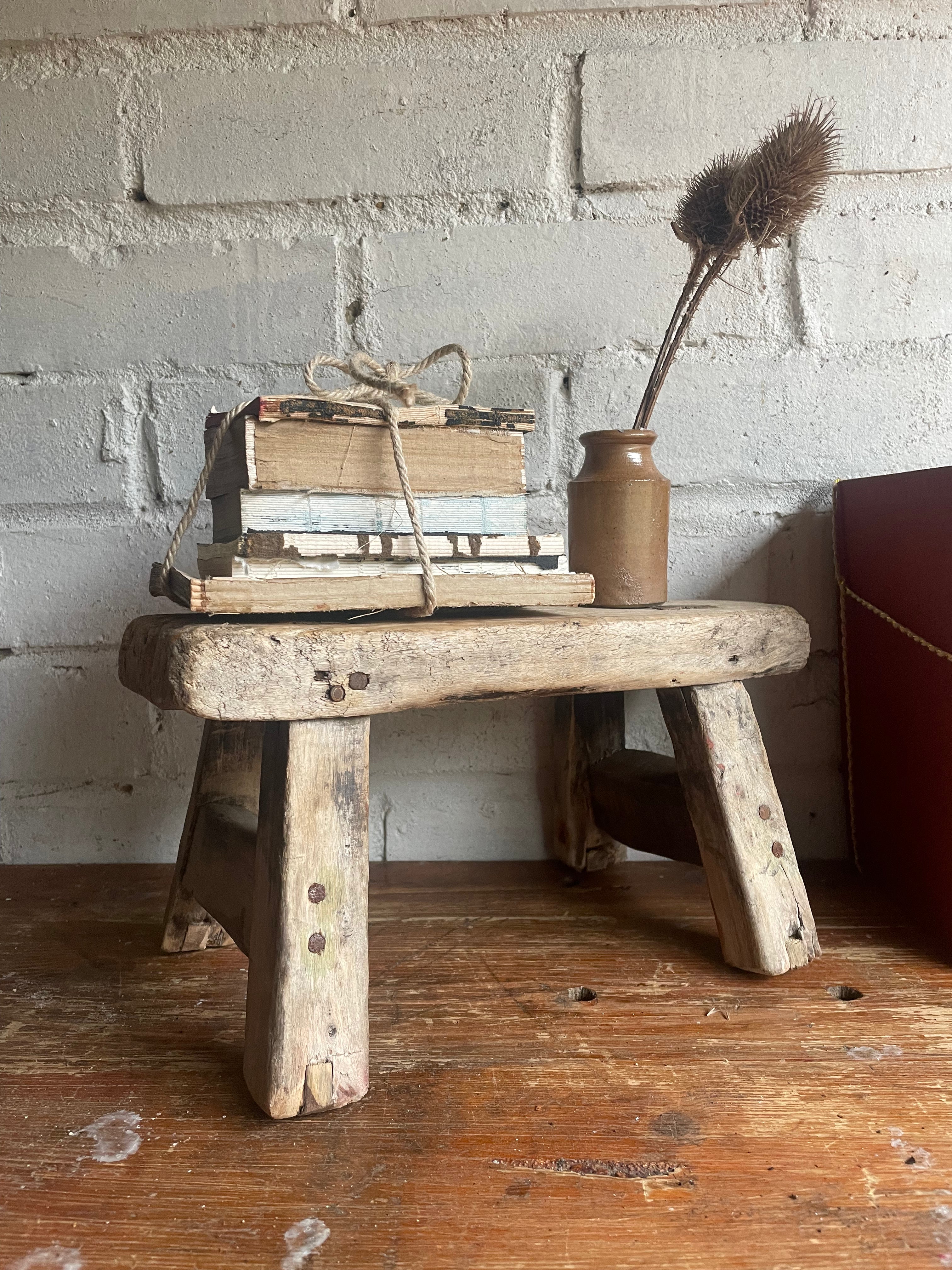 Little Rustic Stool 1