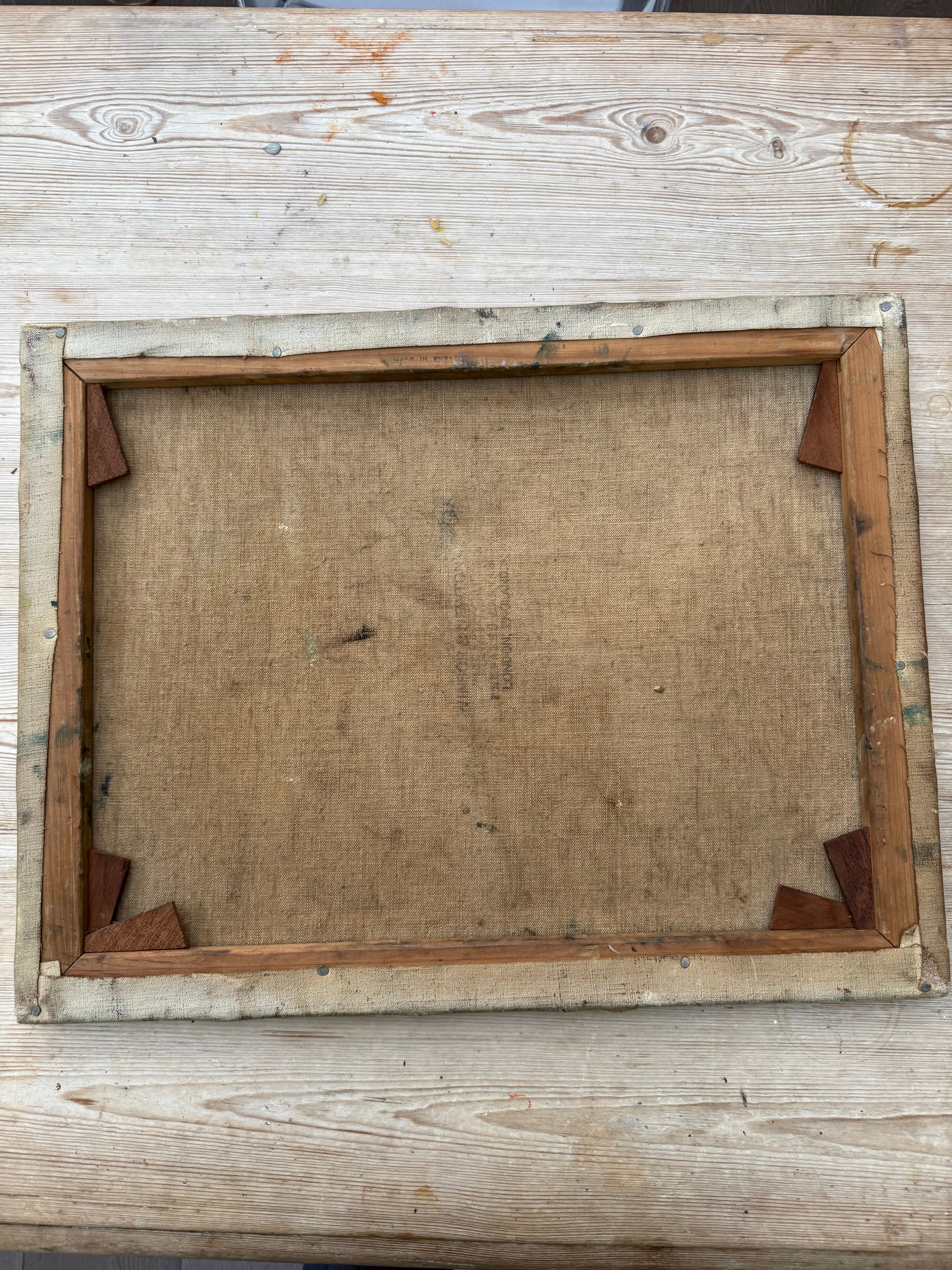 Circa 1930s: A Glimpse Outside. Oil on Canvas