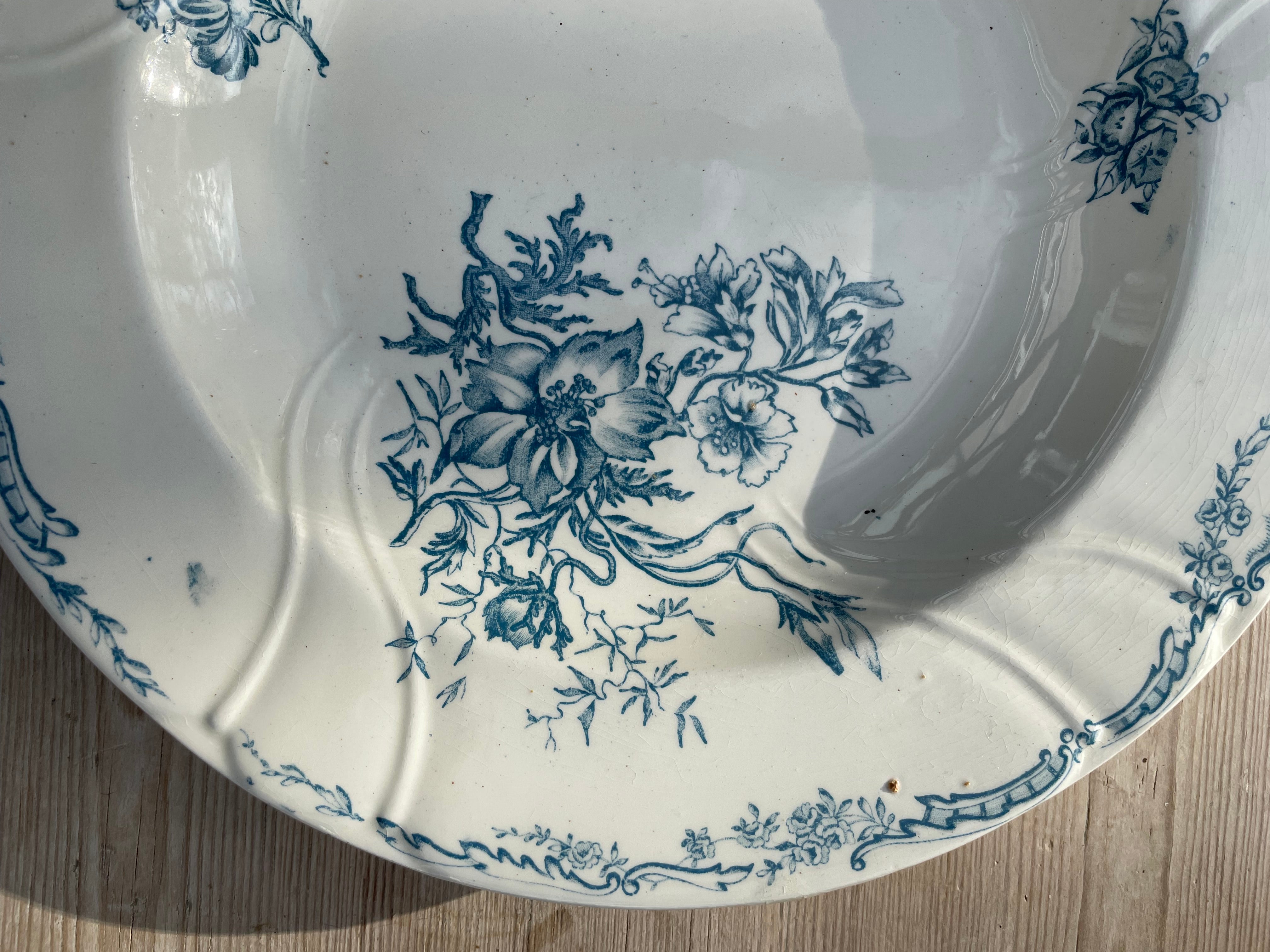 Antique French “Salins” Plate