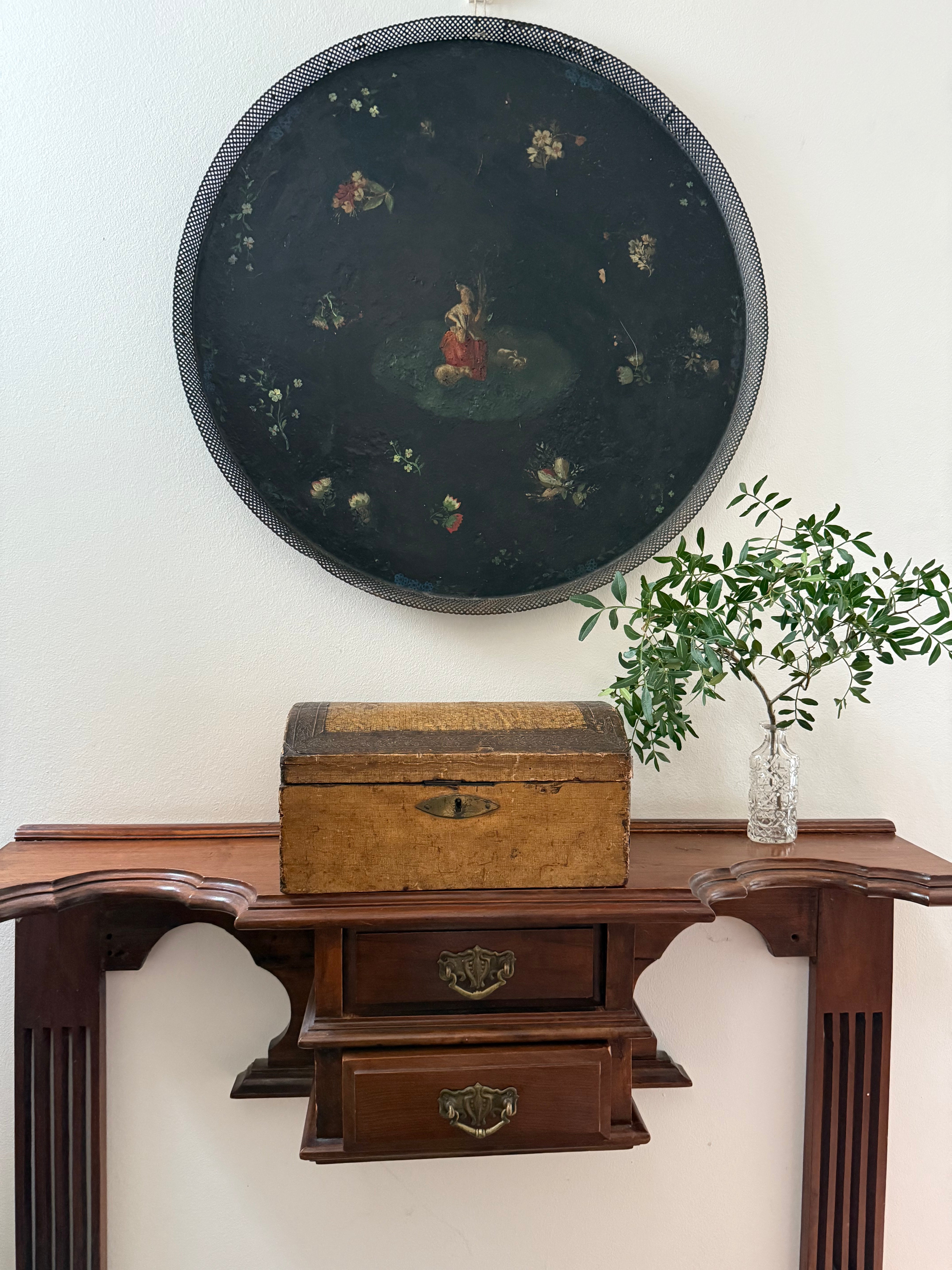 Circa 1810: Georgian Oversized Toleware Tray