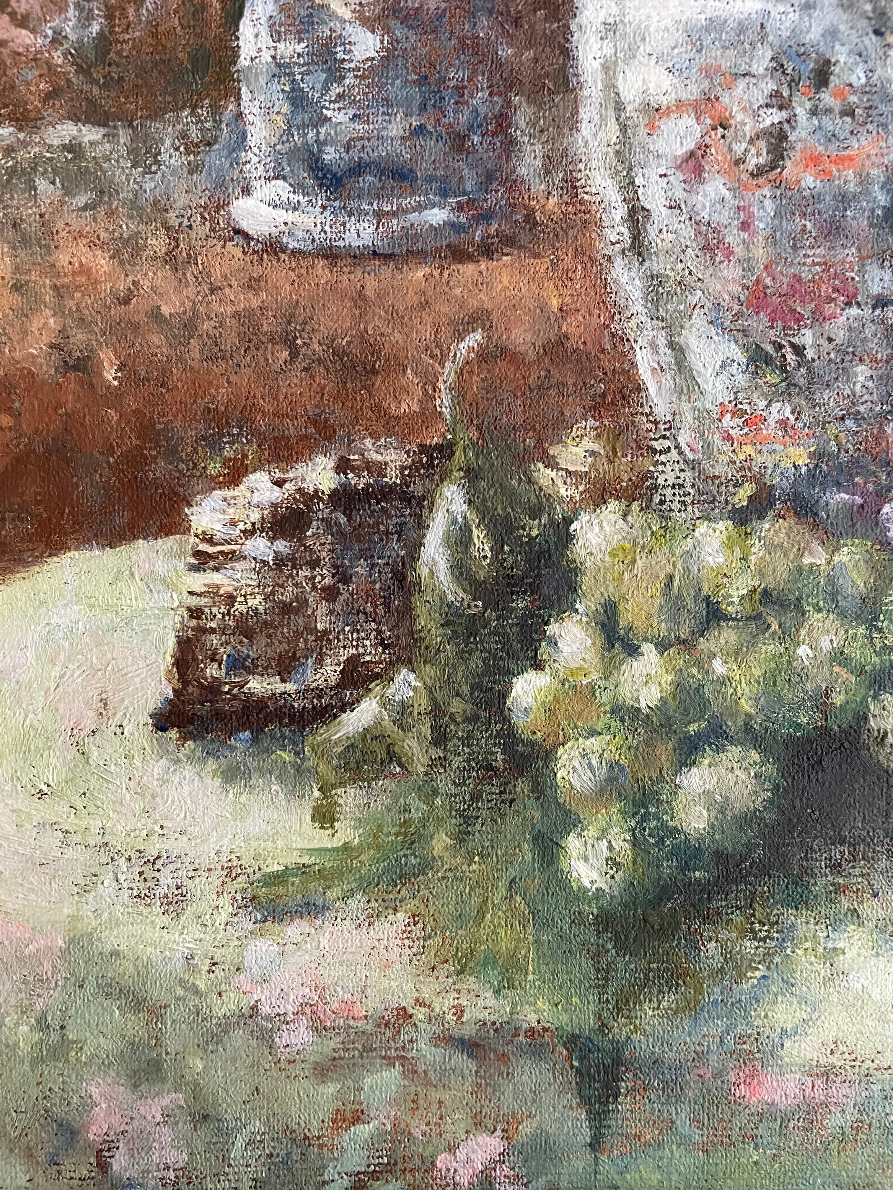 Fruit Still Life:  Framed Vintage Oil on Board