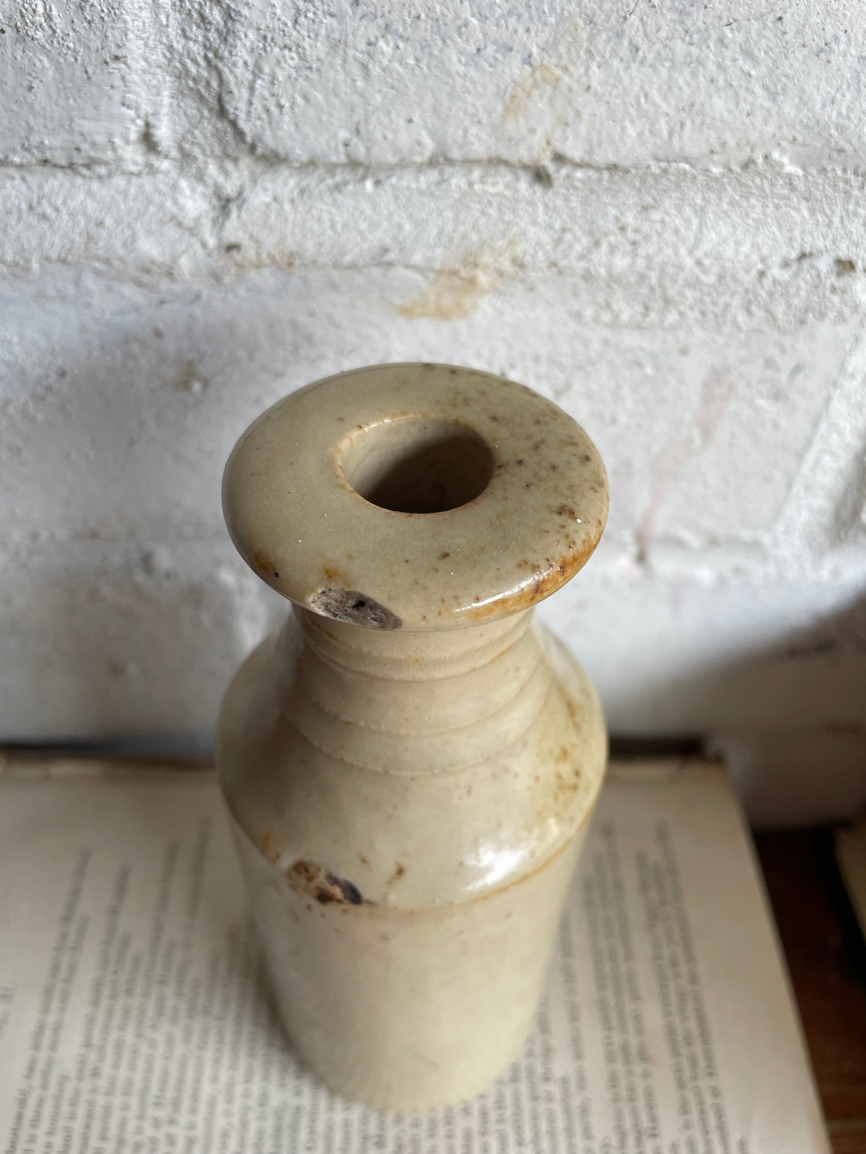 Trio of Antique Stoneware Bottles