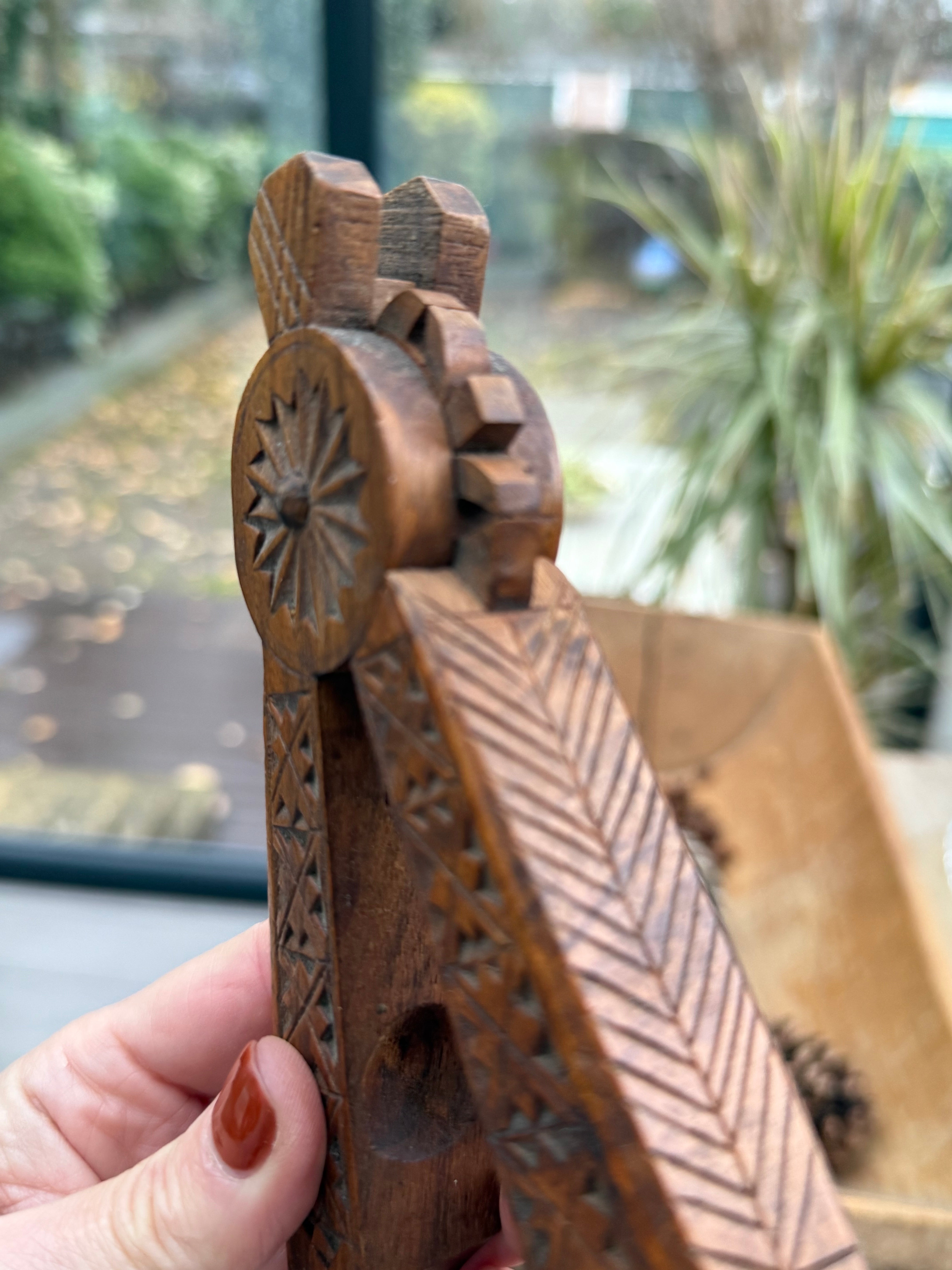 Antique Scandinavian Handcarved Nutcracker 