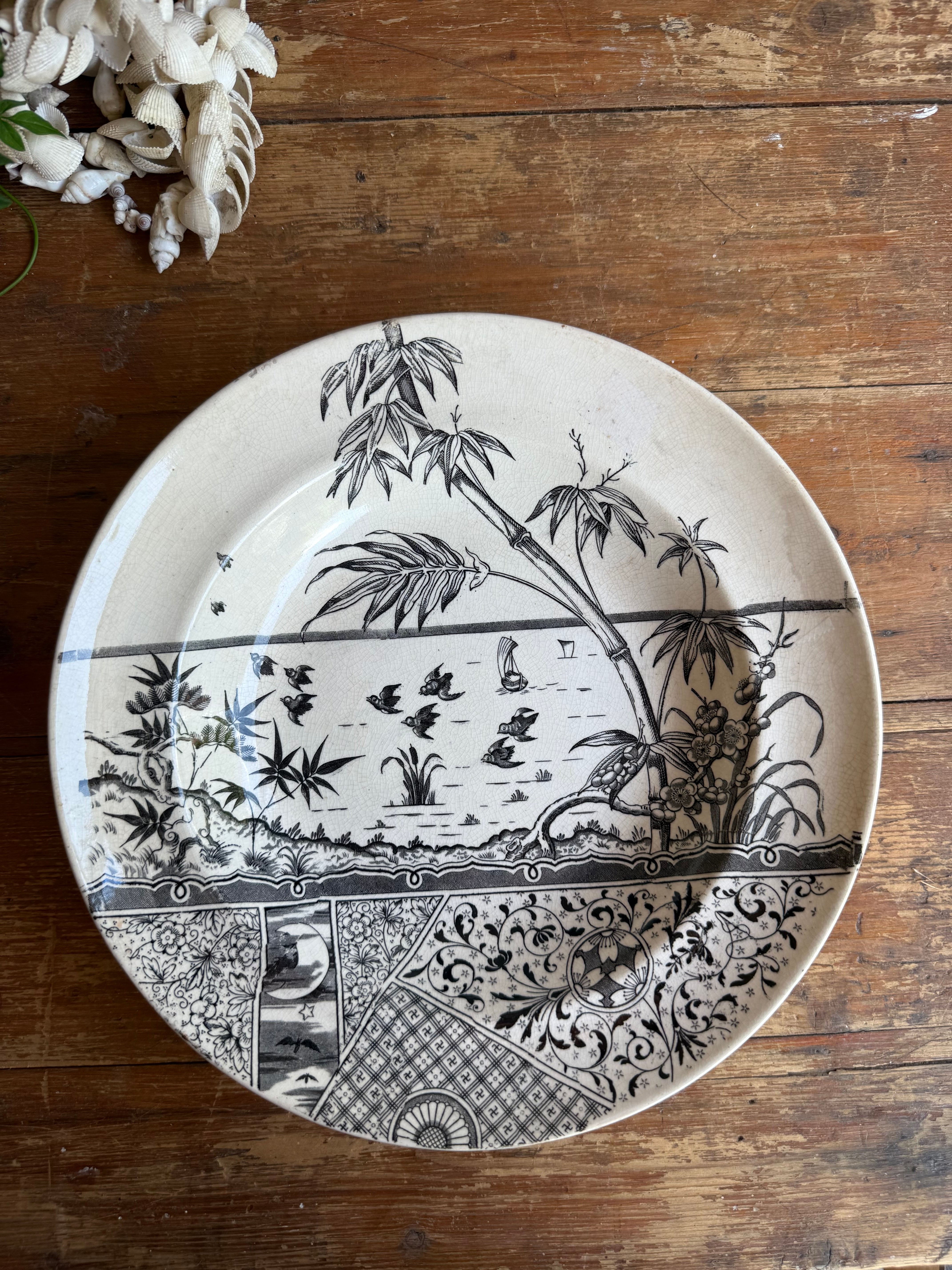 19th Century Aesthetic Movement Ironstone Bowl