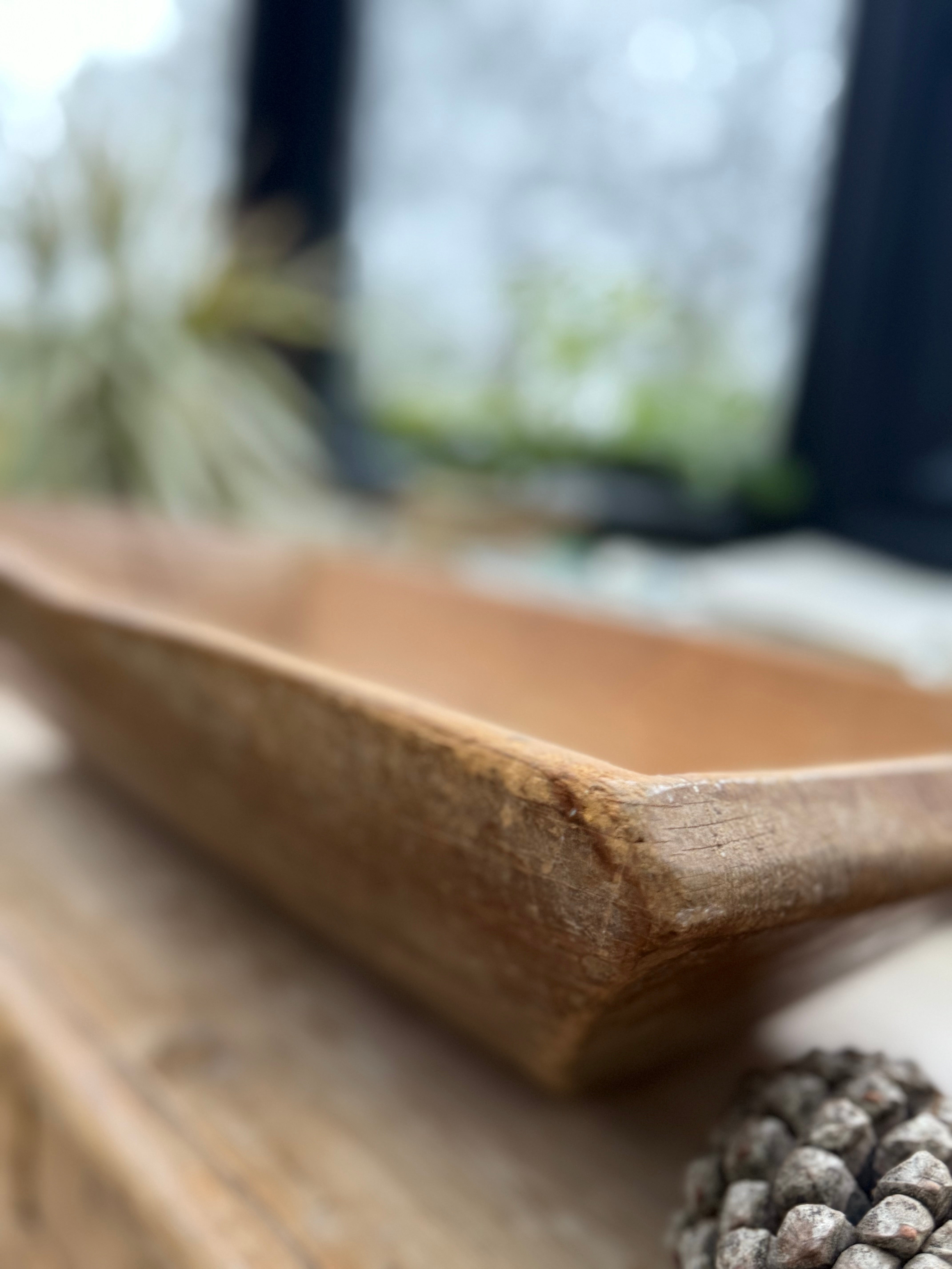 Large Pine Dough Bowl