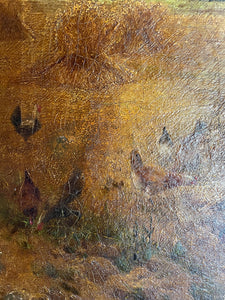 1887 Signed Oil on Canvas “The Harvest”