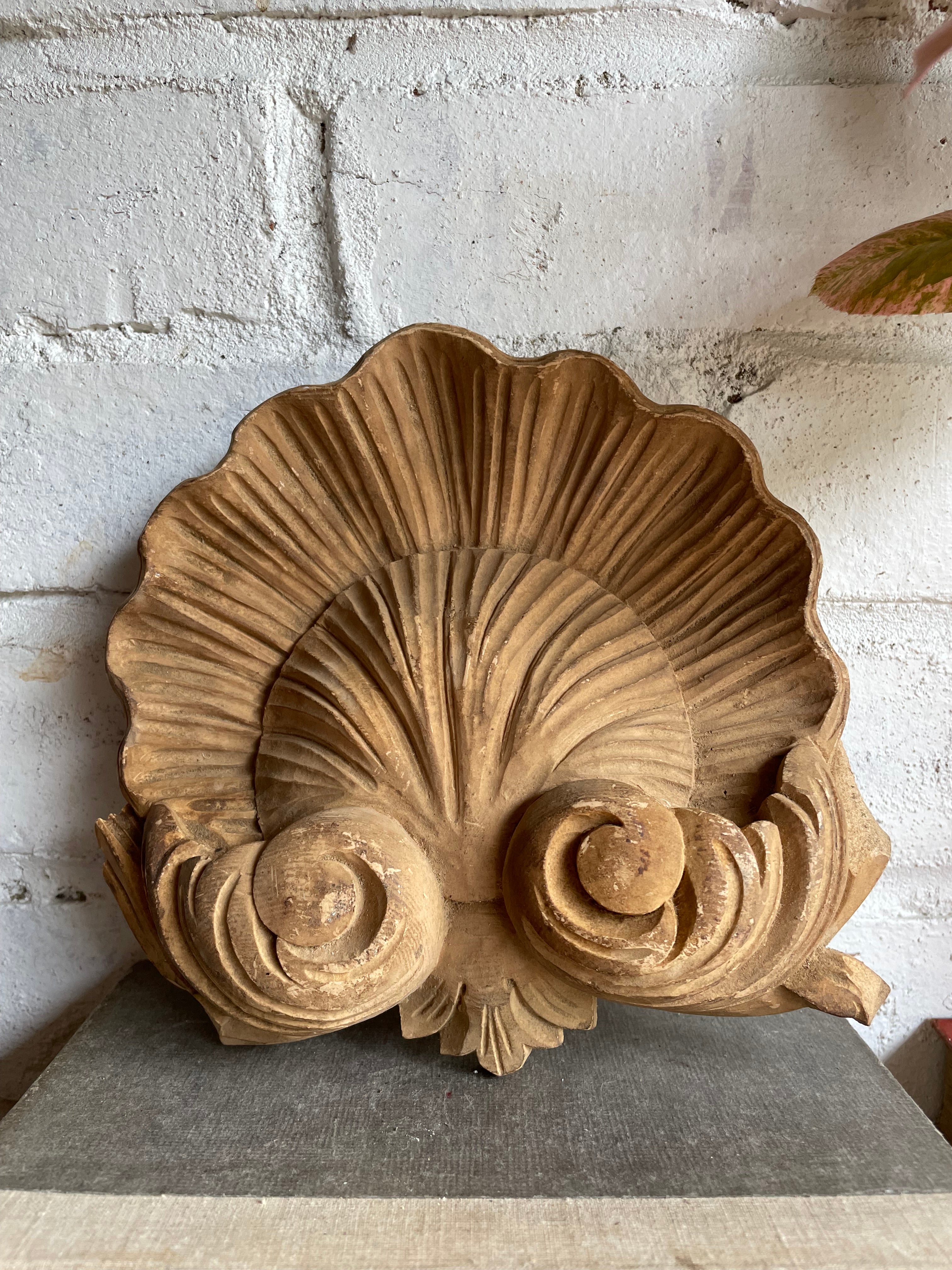French Plaster Pediment