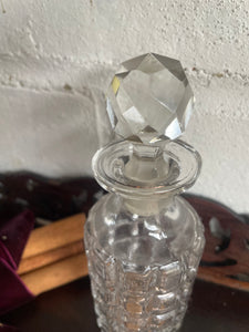 Small Victorian Cut-Glass Perfume Bottle.