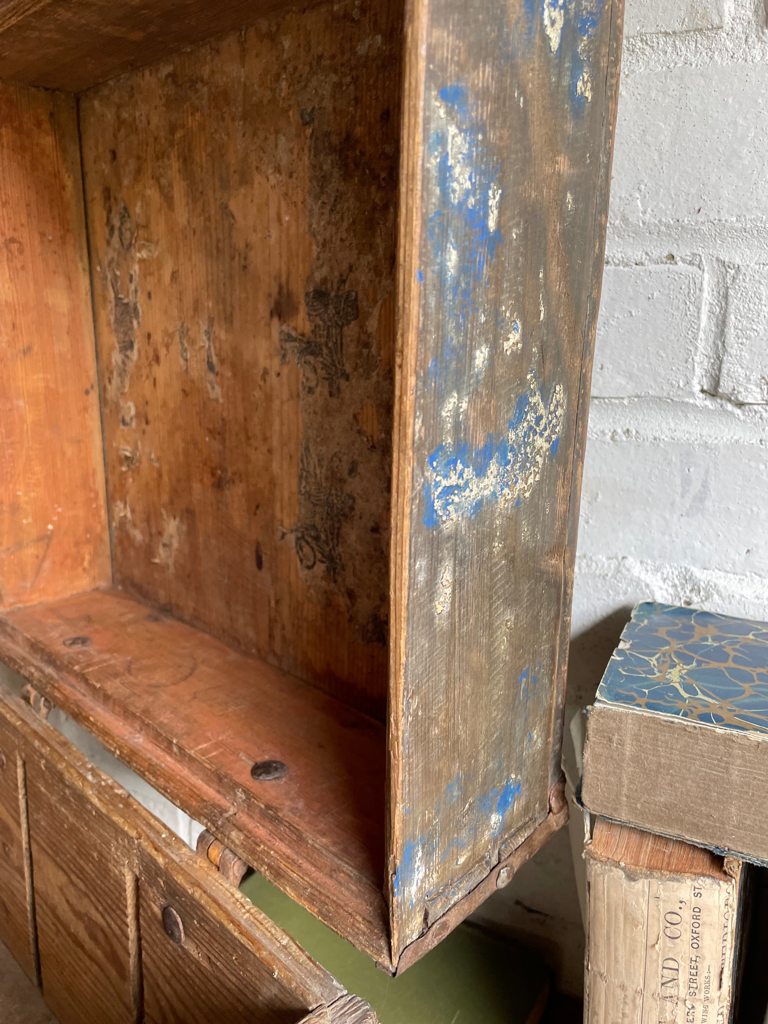 19th Century Chest with Original Iron Handles