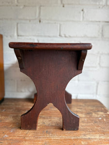 WW1 Naval Stool with Union Jack & French Flag Inlay