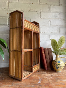 Small Rattan & Bamboo Shelf