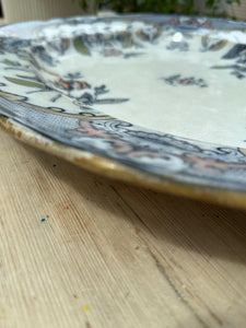 Large 19th Century Pinder, Bourne & Hope "Malva" Ironstone Platter