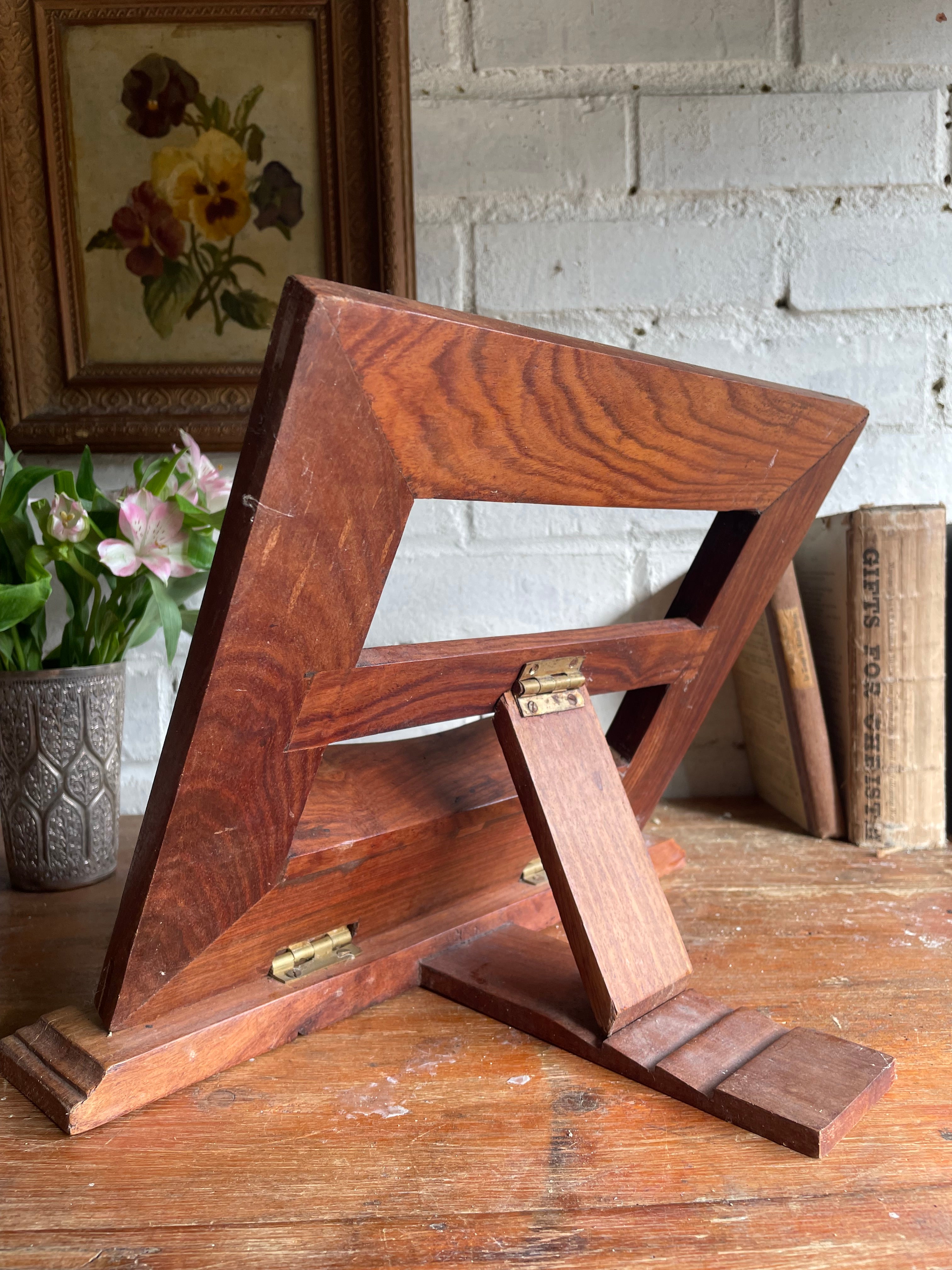 Hand Carved Bookstand/ Easel