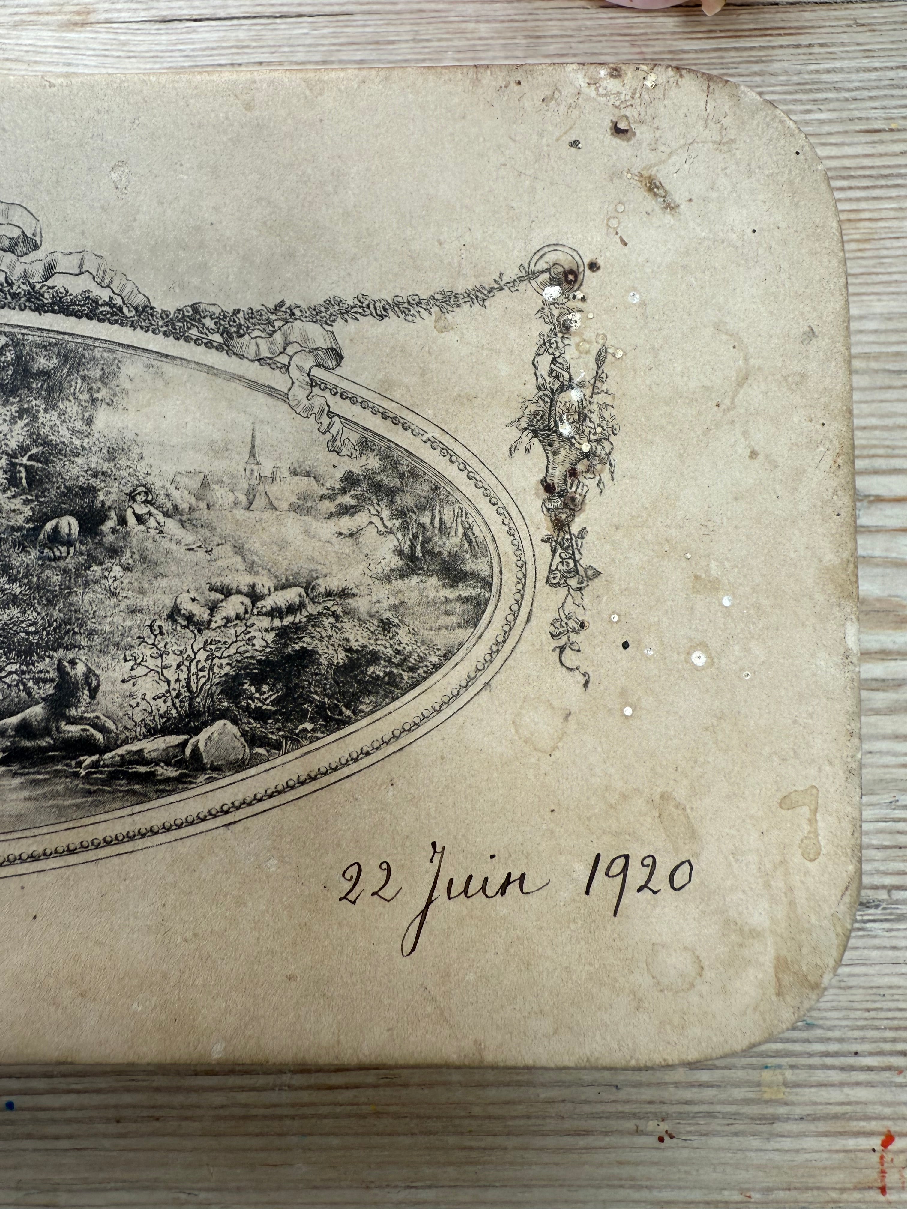 Antique French Baptism Paper Bonbon/ Chocolate Box circa 1900’s