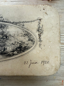 Antique French Baptism Paper Bonbon/ Chocolate Box circa 1900’s