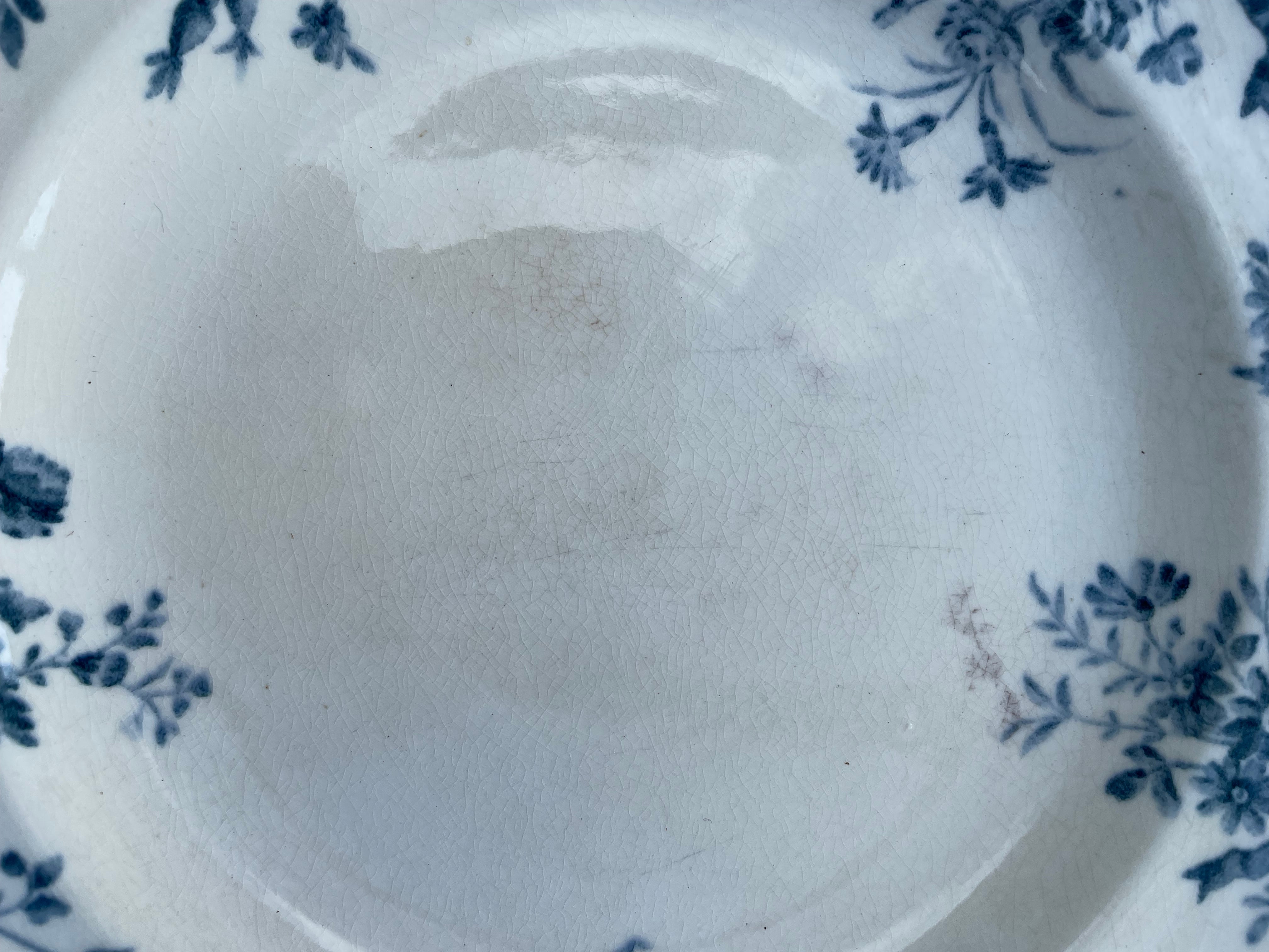 Antique French Ironstone Plate