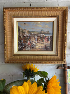 Belle Epoque French Riviera Oil on Canvas: Was £145 now £101.50 at checkout