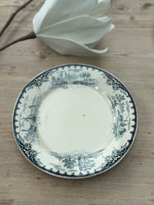 Antique French “Faciences Porcelaines Cristaux” Plate