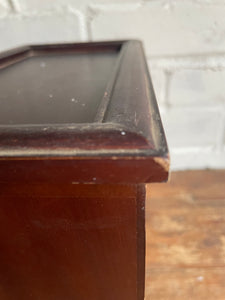 Vintage Miniature Lined Drawers with Metal Handles