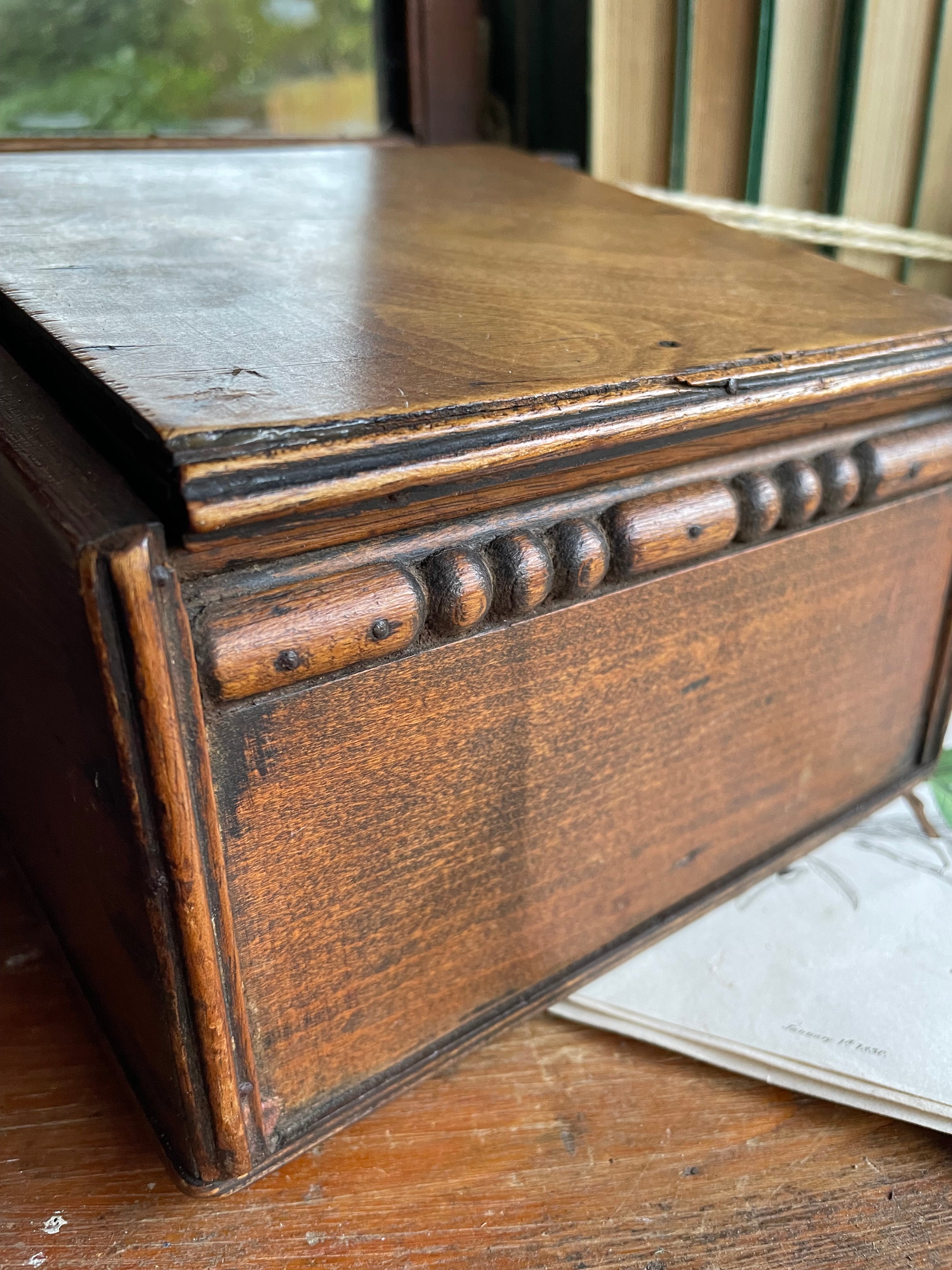 UK only delivery. 19th Century Oak Wall Unit with Mirror. Was £70 now £45.50 at checkout