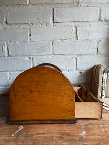 19th Century Oak Tambour Roll Top Stationary Cabinet
