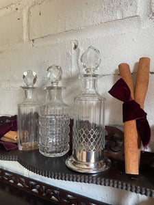 Small Victorian Cut-Glass Perfume Bottle.