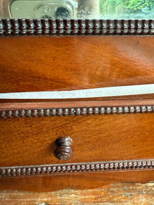 Early 20th Century French Mirrored Tabletop Cabinet with Drawer