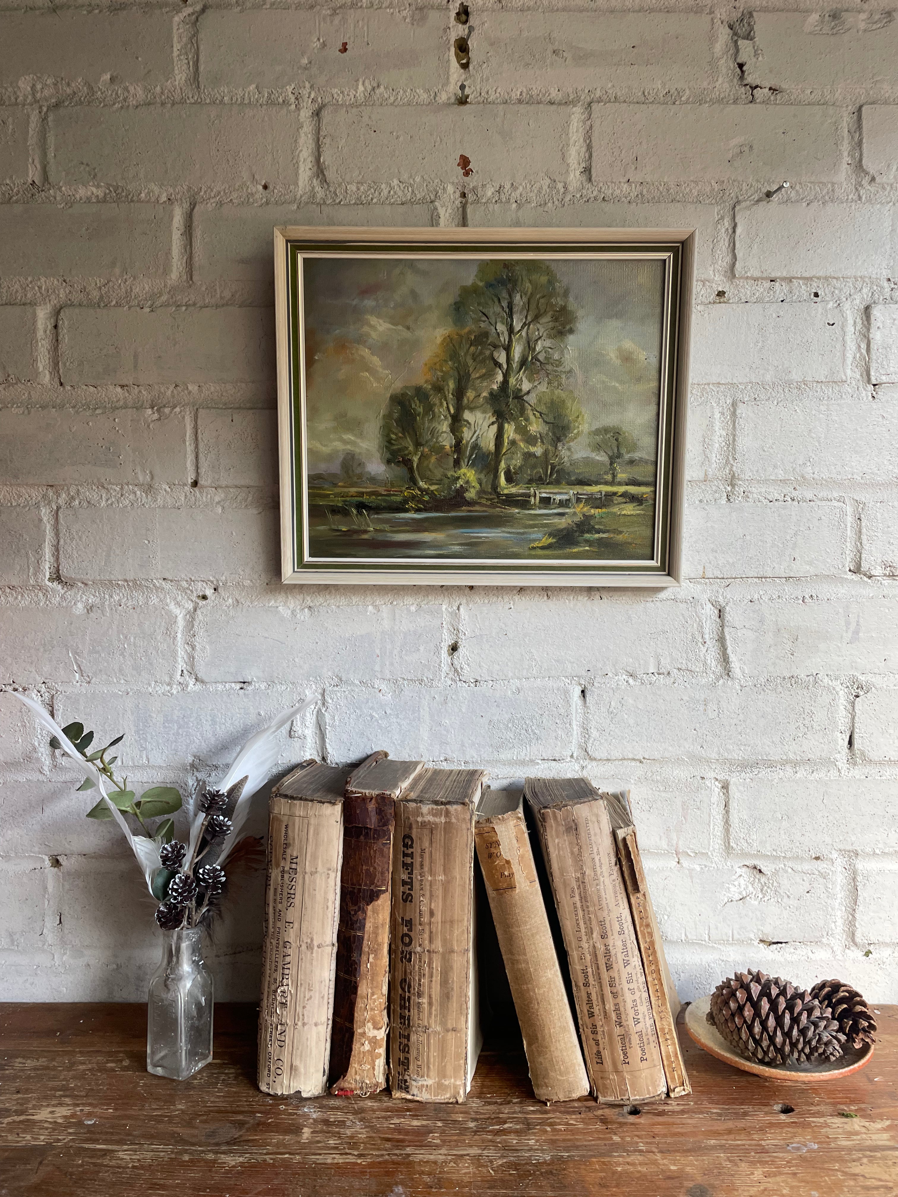 Treescape & Nature: Midcentury Oil on Board