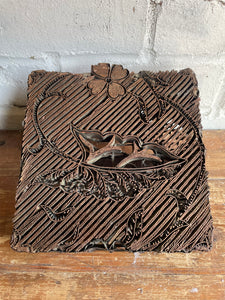 Antique Copper Textile Printing Block