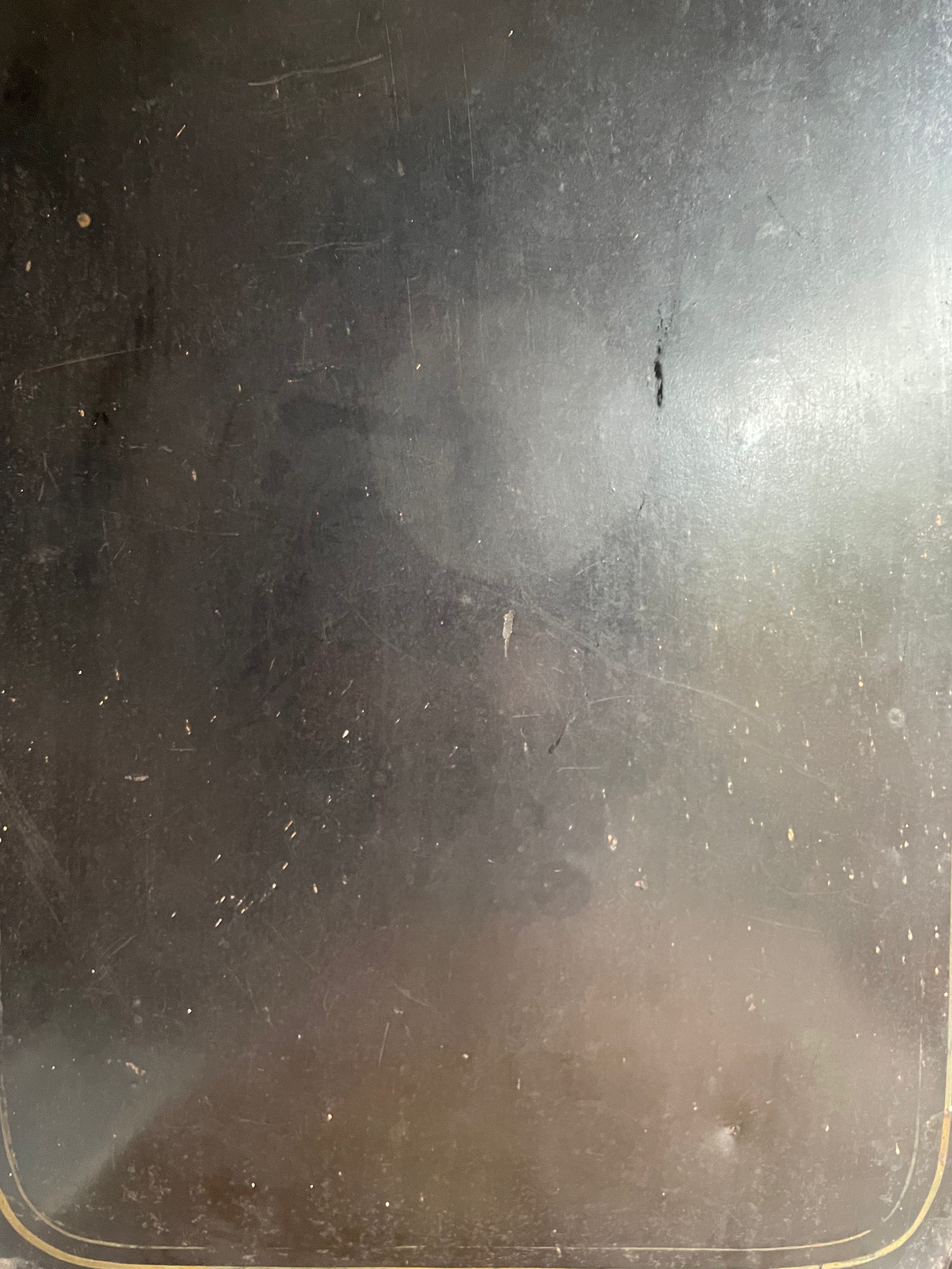 Oversized 19th Century Toleware Metal Tray