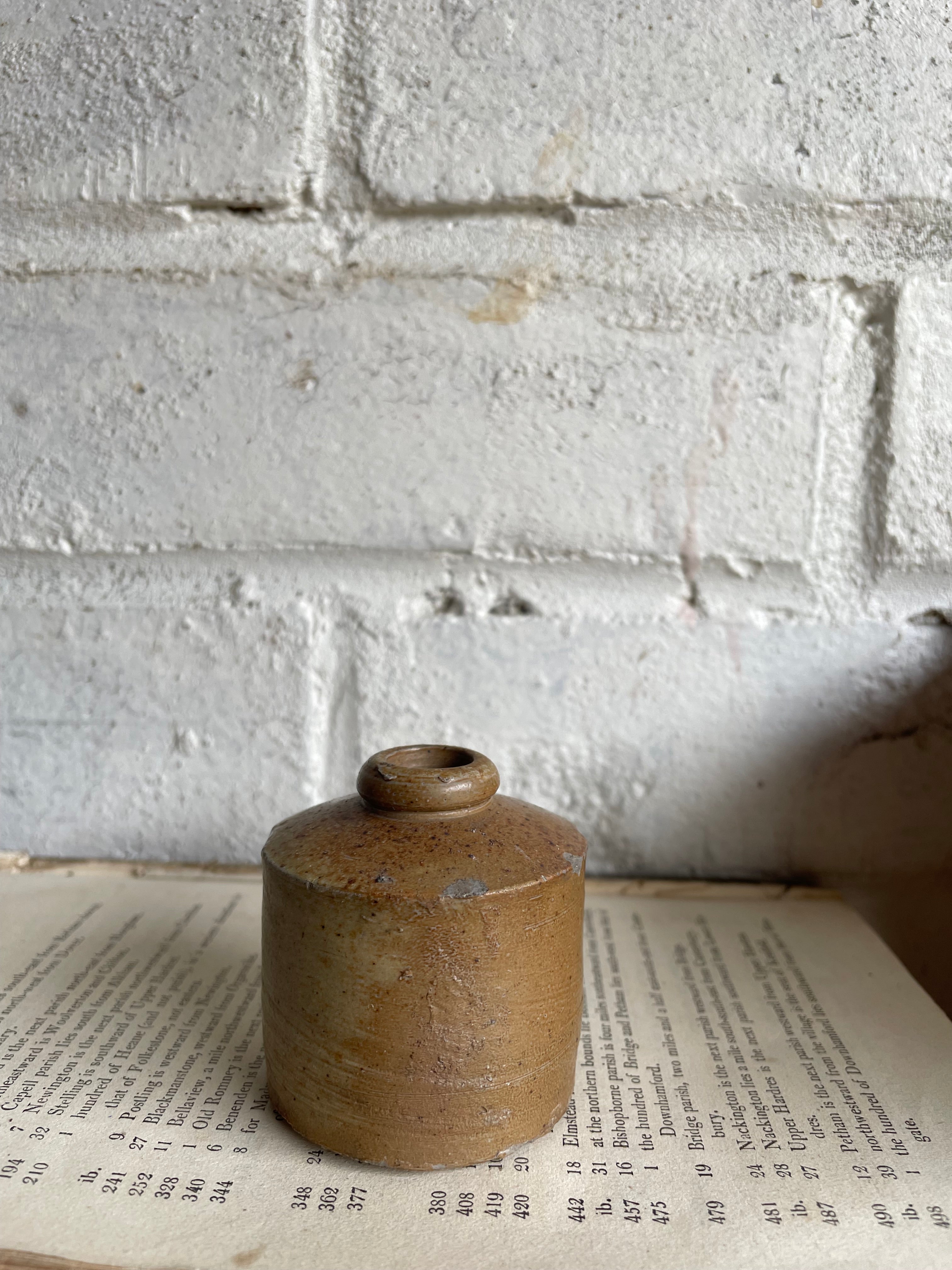 Trio of Antique Stoneware Bottles