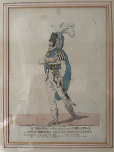 Pair of 1800s Framed Theatrical Coloured Lithographs