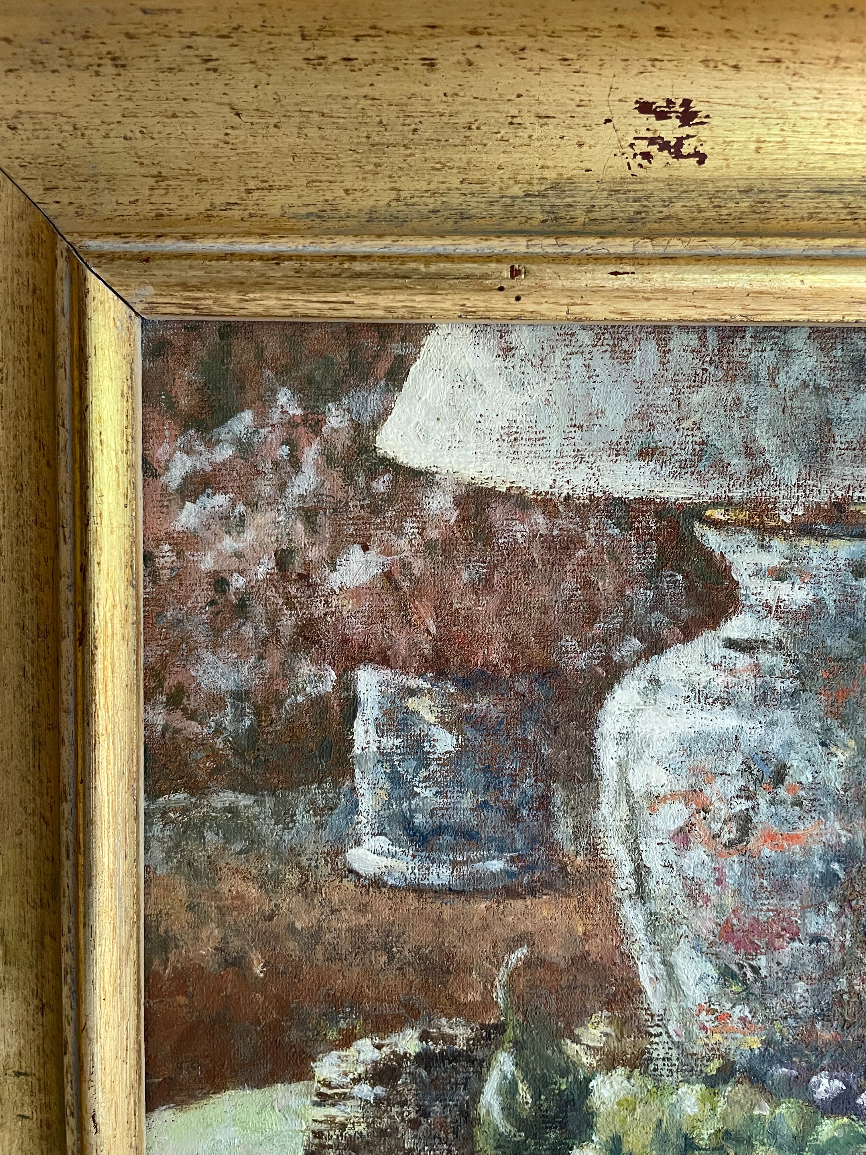 Fruit Still Life:  Framed Vintage Oil on Board