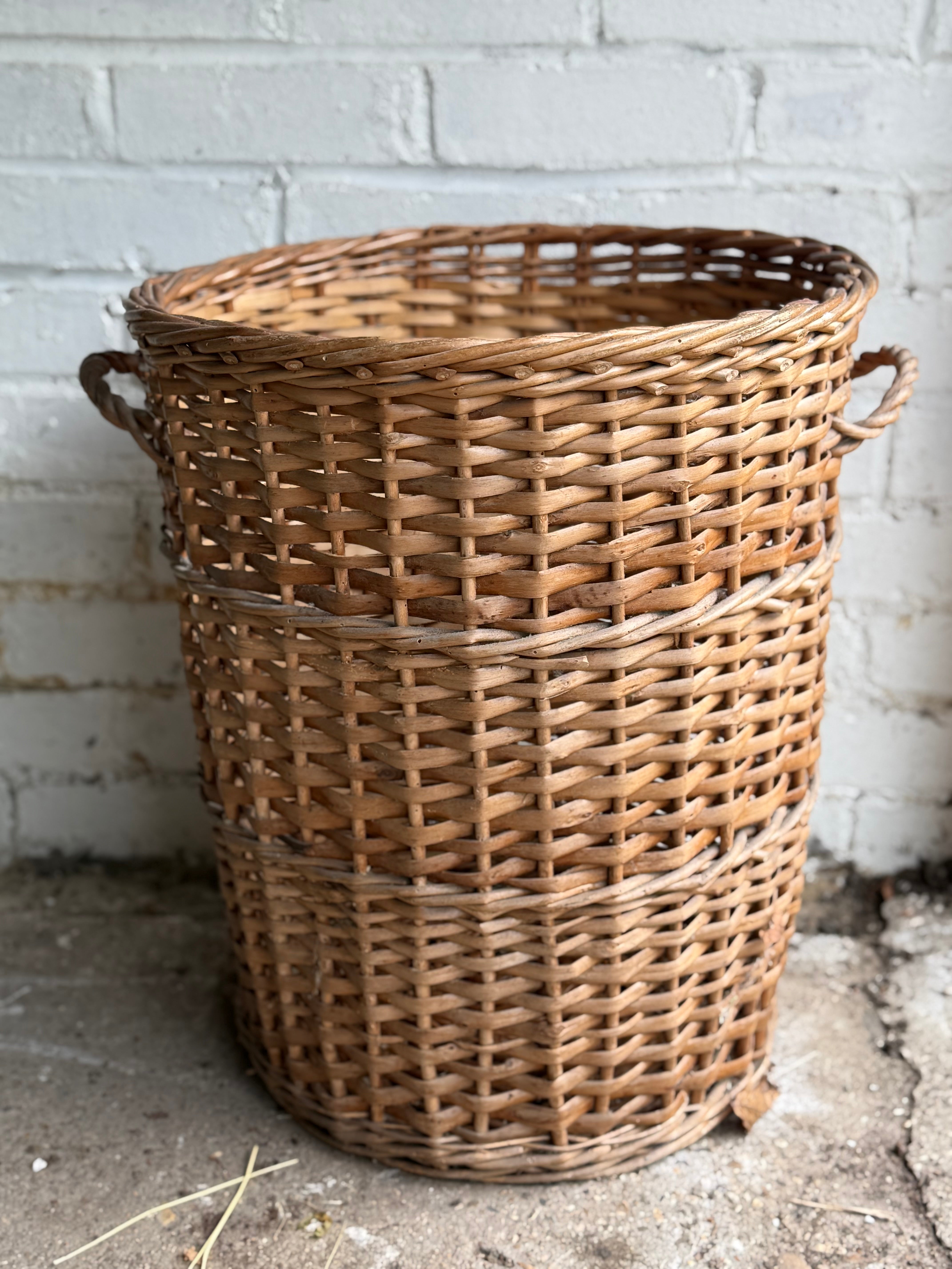 Tall Rattan Baguette Basket