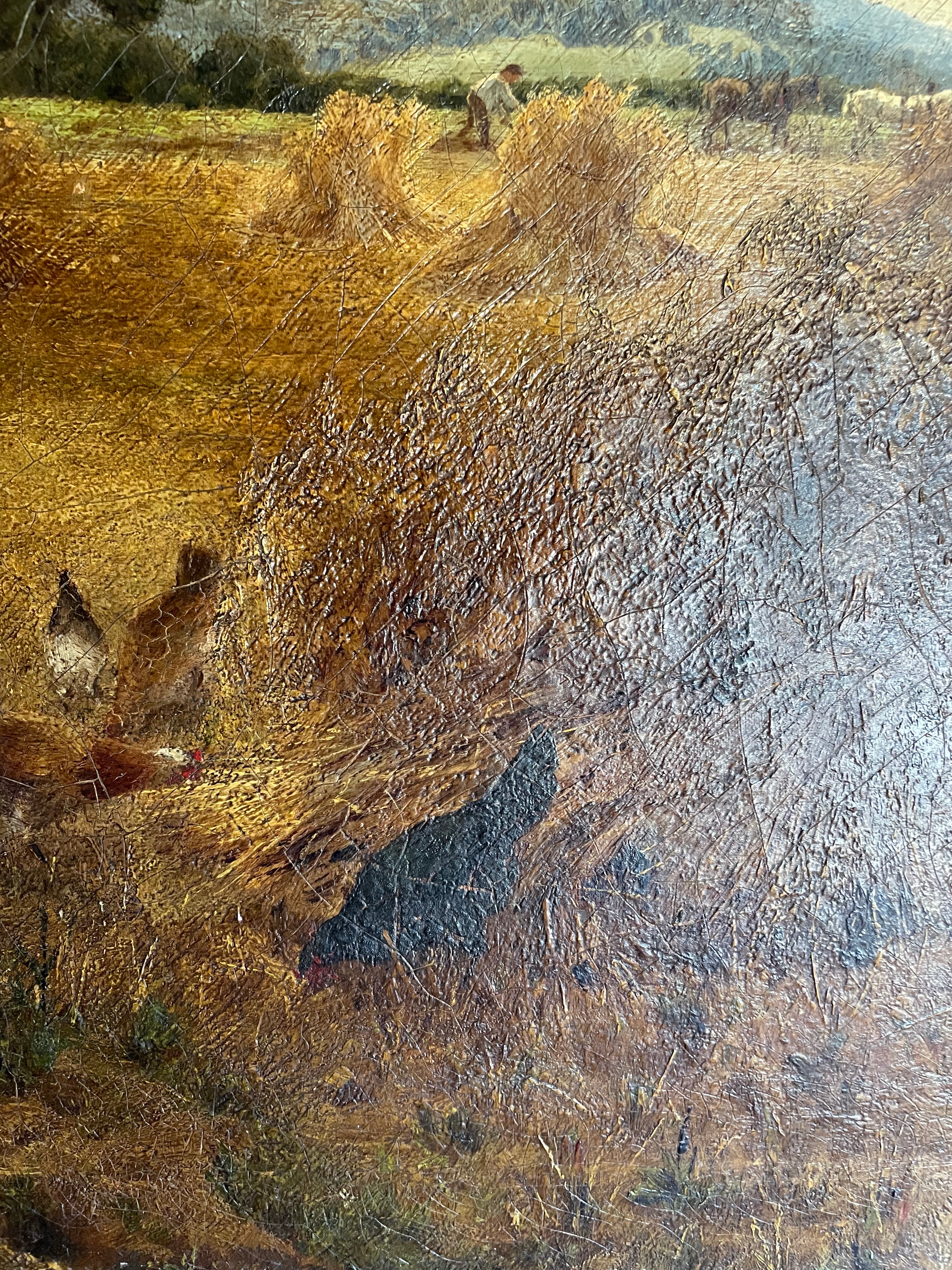 1887 Signed Oil on Canvas “The Harvest”