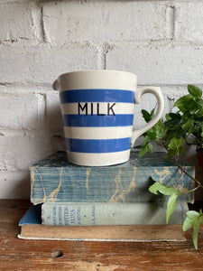 1930s "1 Pint" Cornishware Milk Jug by TG Green
