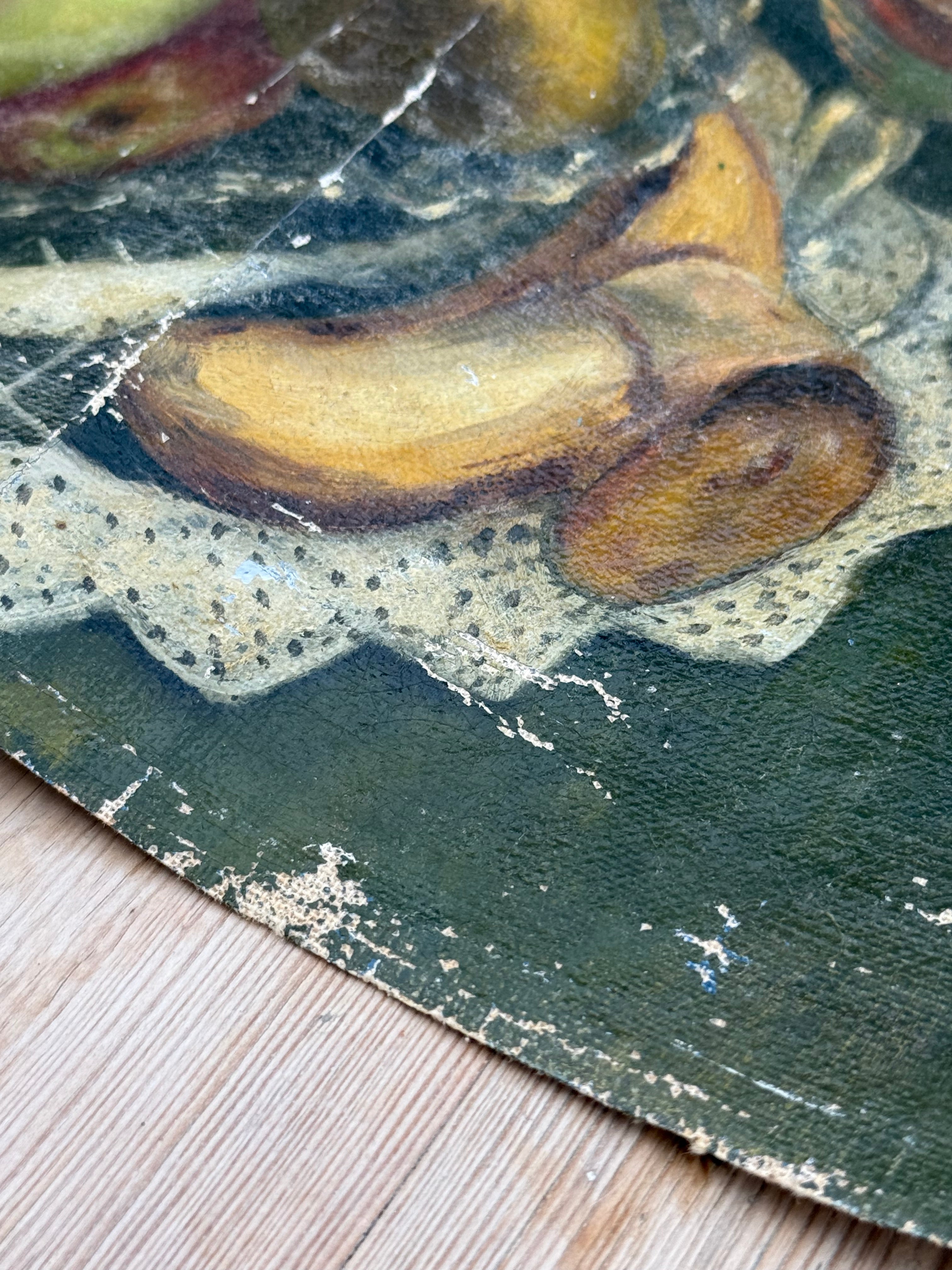 Still Life Oil Painting on Unstretched Canvas