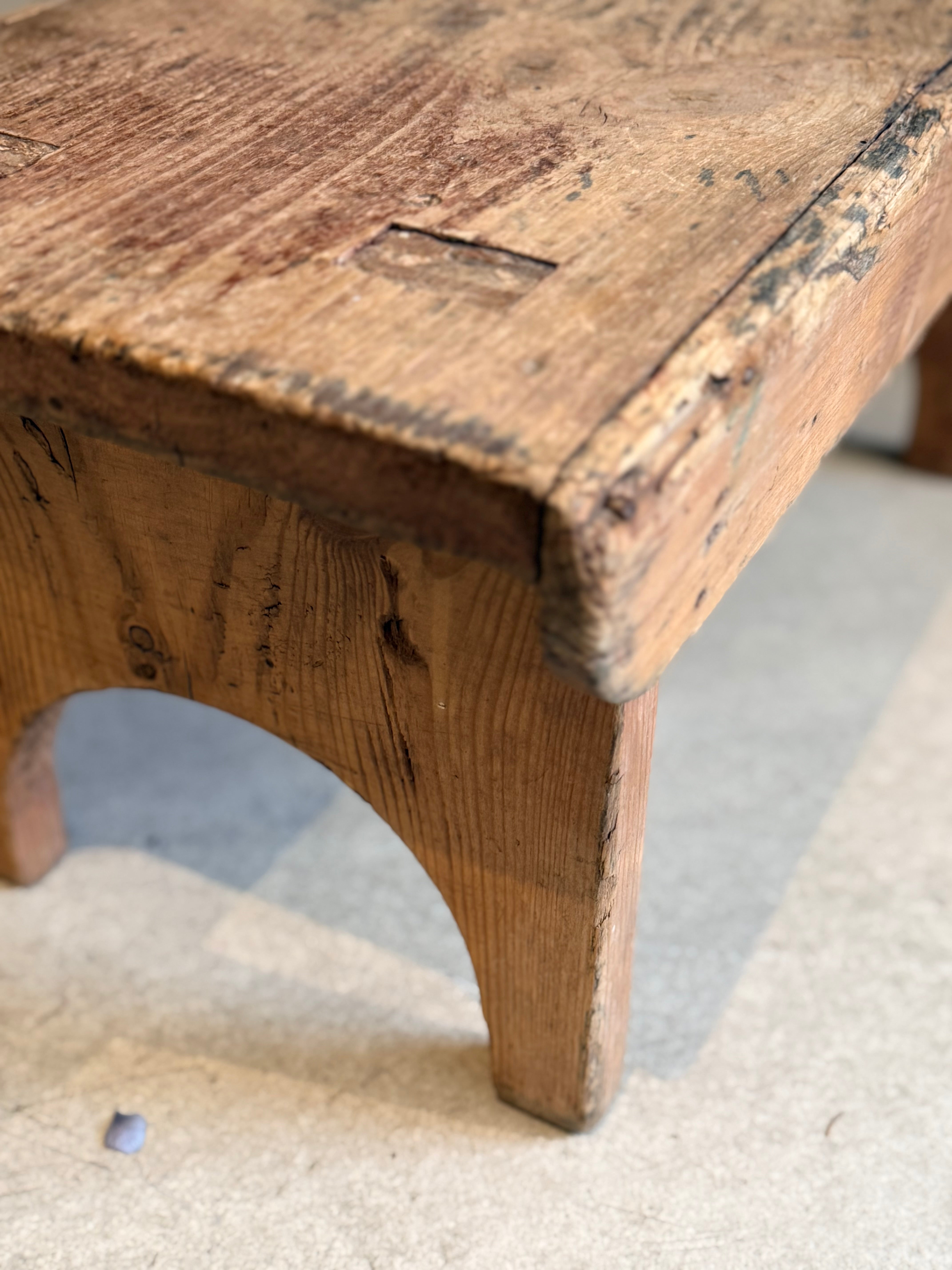 19th Century Pine Scottish “Creepie” Stool – Reclectic