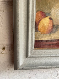 Study of Cézanne’s  “Still Life, Tulips & Apples” Post Impressionist Style Oil Painting