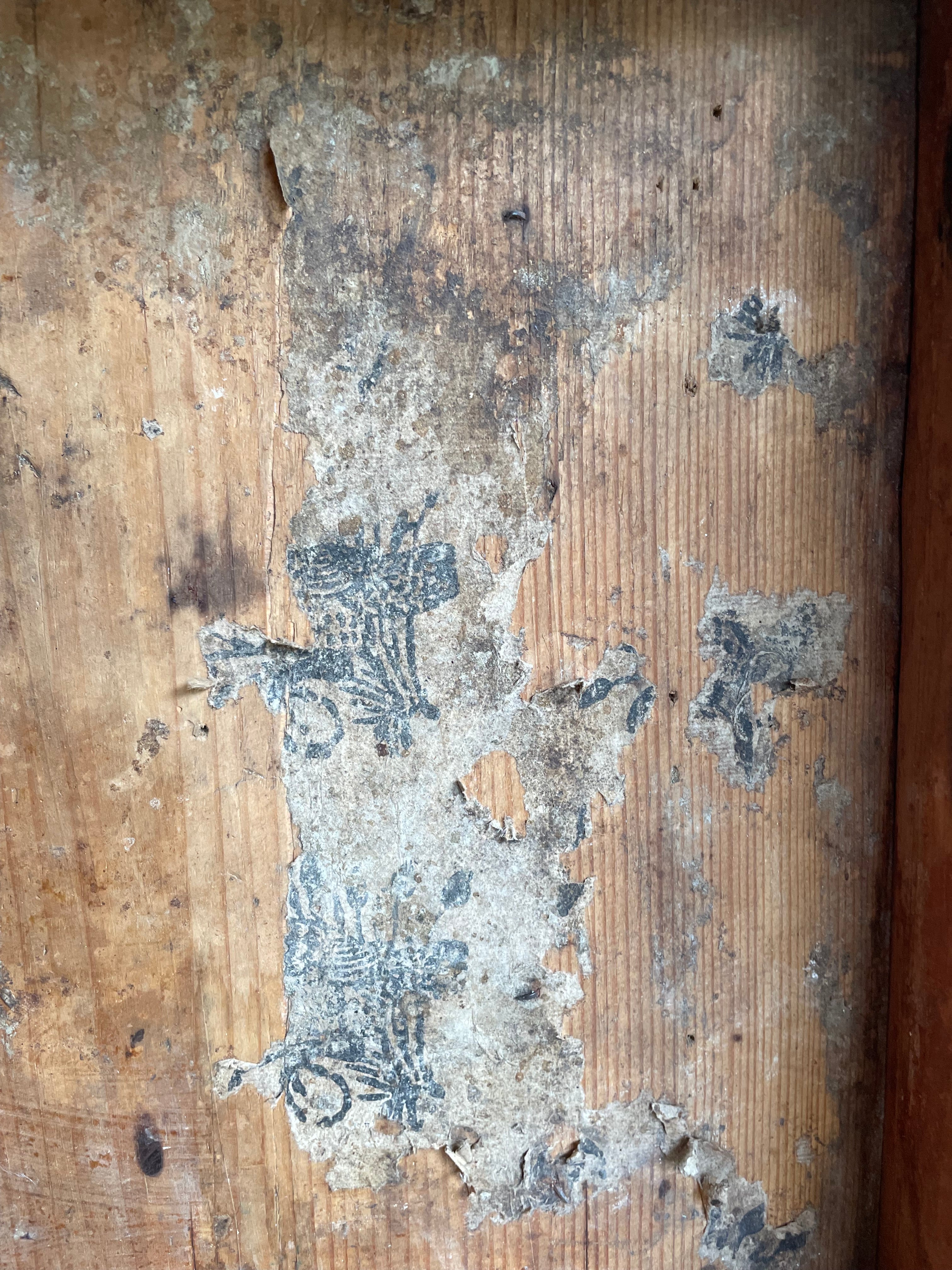 19th Century Chest with Original Iron Handles