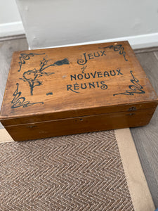 Early 1900s Art Nouveau French Game Box