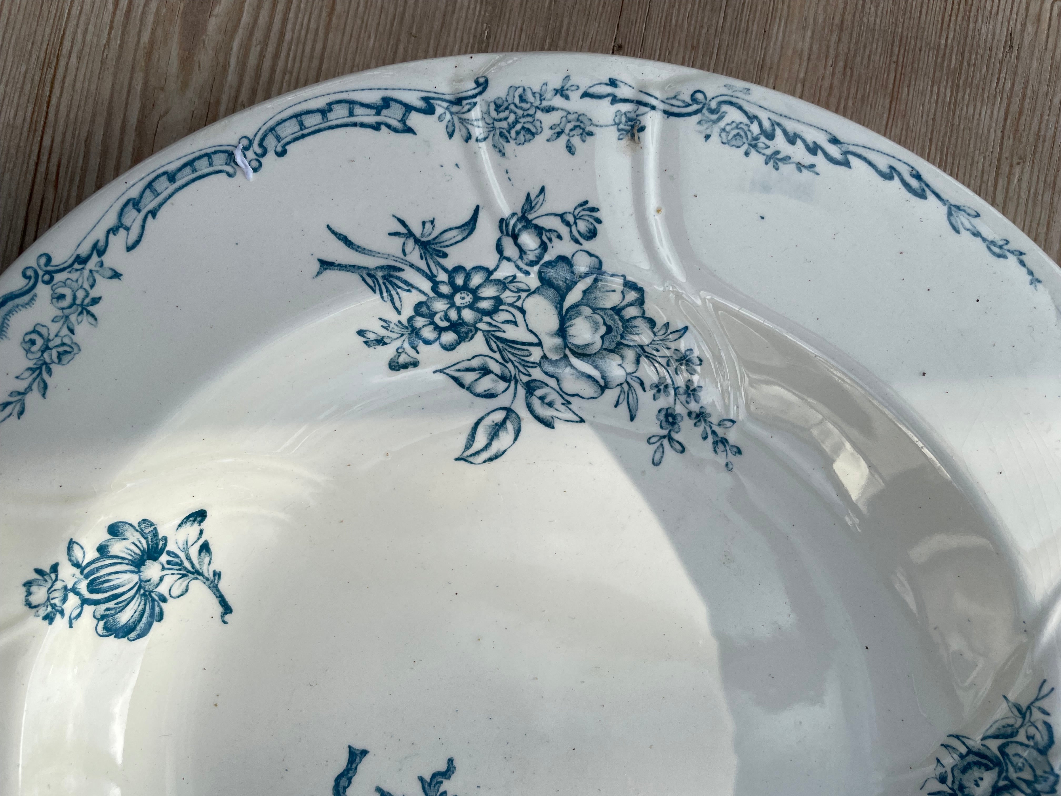 Antique French “Salins” Plate